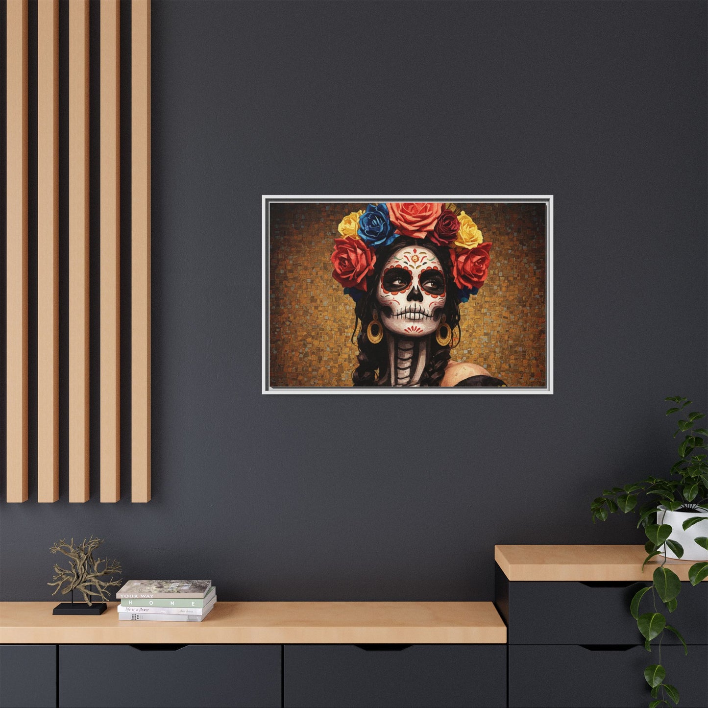 LaCatrina Elegance #15: Multicolor Matte Framed Canvas