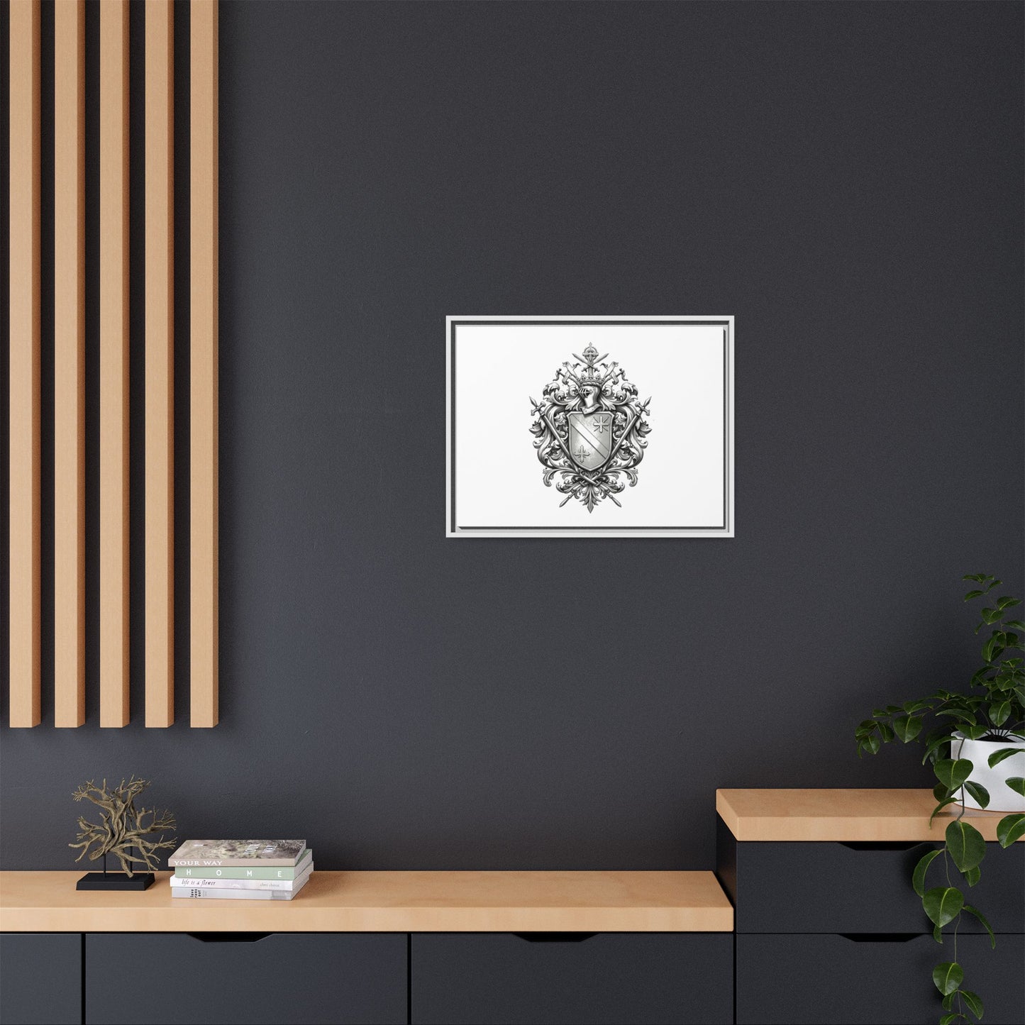 Guild #52 Elegance: Premium Multicolor Framed Matte Canvas