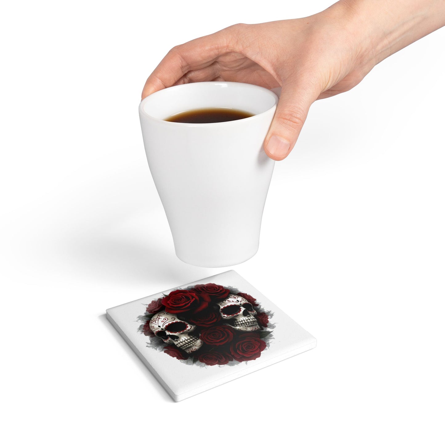 LaCatrina Edge: Daring Ceramic Coaster #14