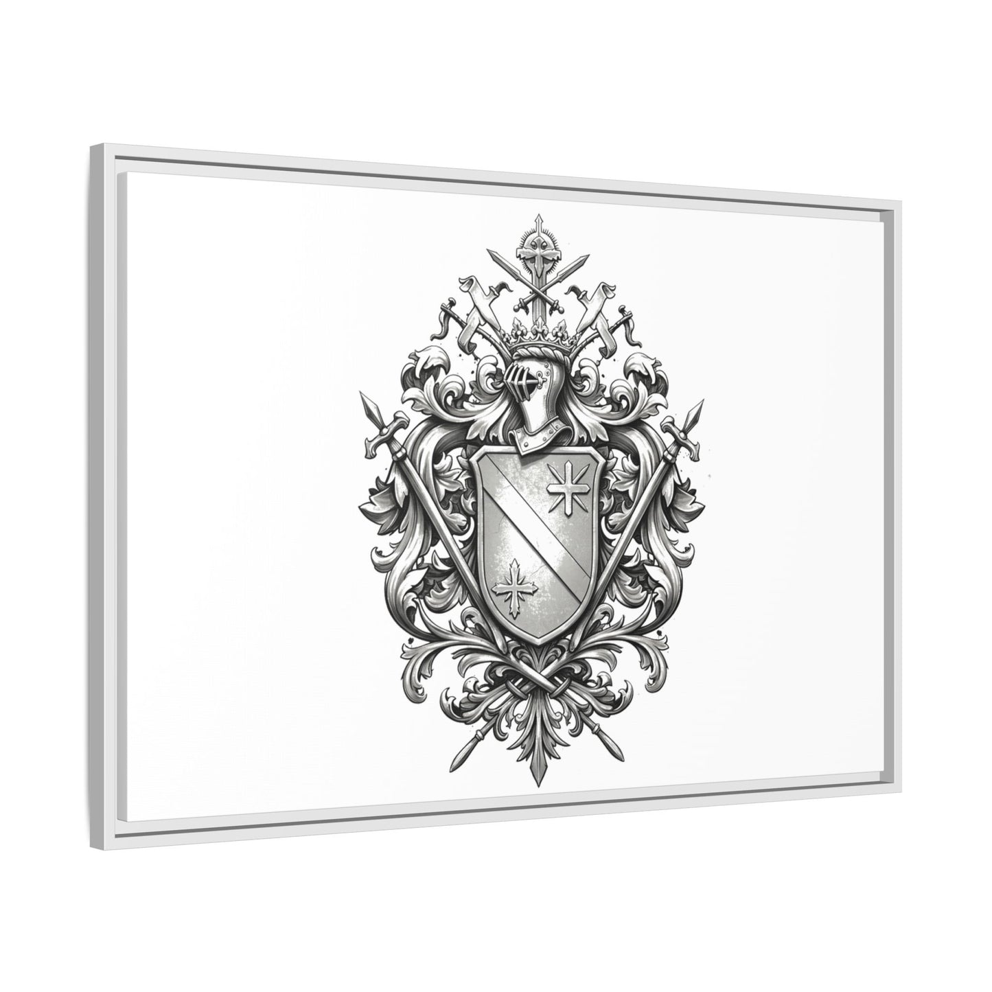 Guild #52 Elegance: Premium Multicolor Framed Matte Canvas