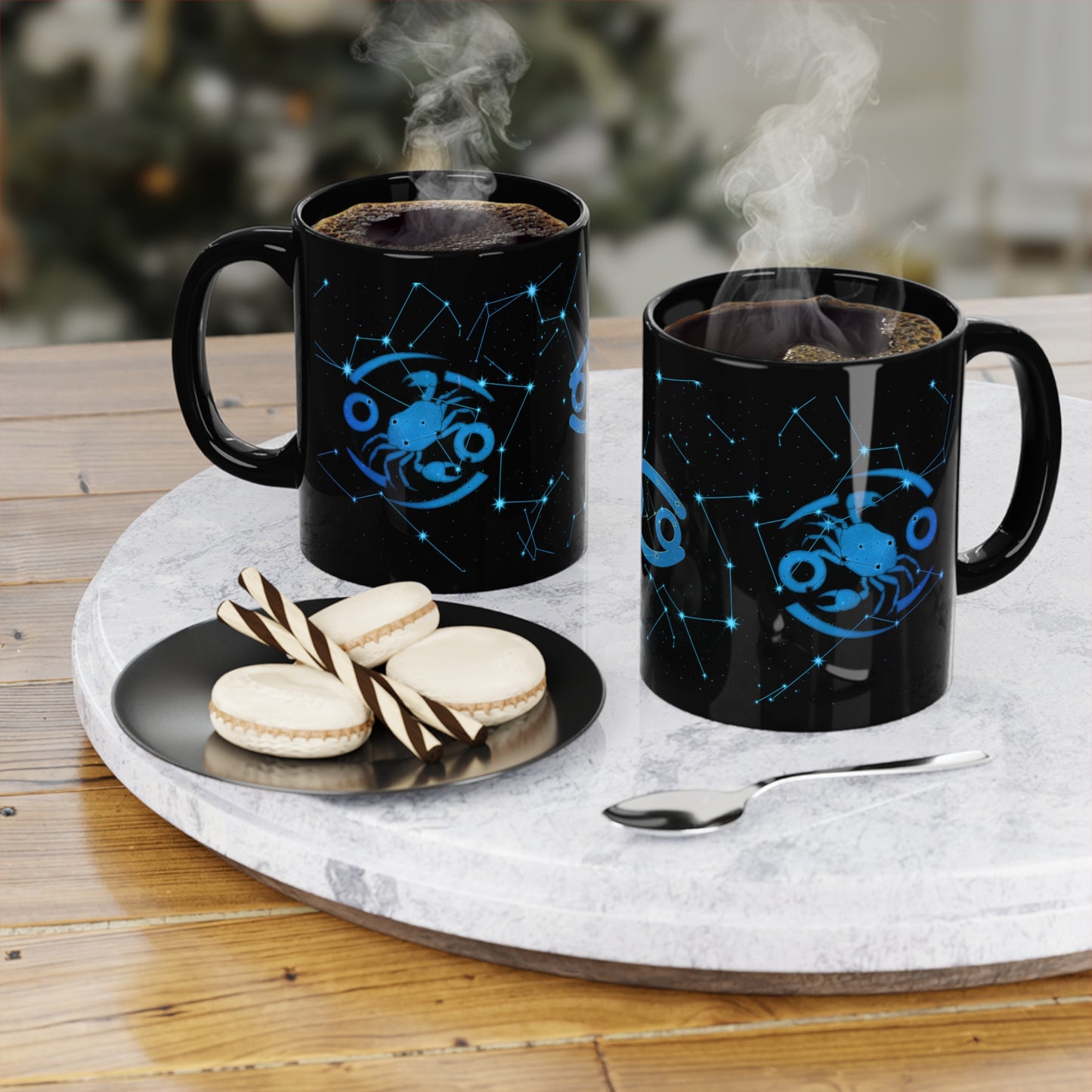 Starry Night Edition - Cancer Zodiac Coffee Mug - Astrology Gift, Cosmic Drinkware, Constellation Collector, Horoscope Mug, Star Sign Gift