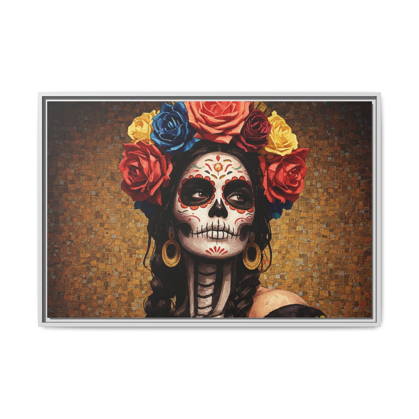 LaCatrina Elegance #15: Multicolor Matte Framed Canvas