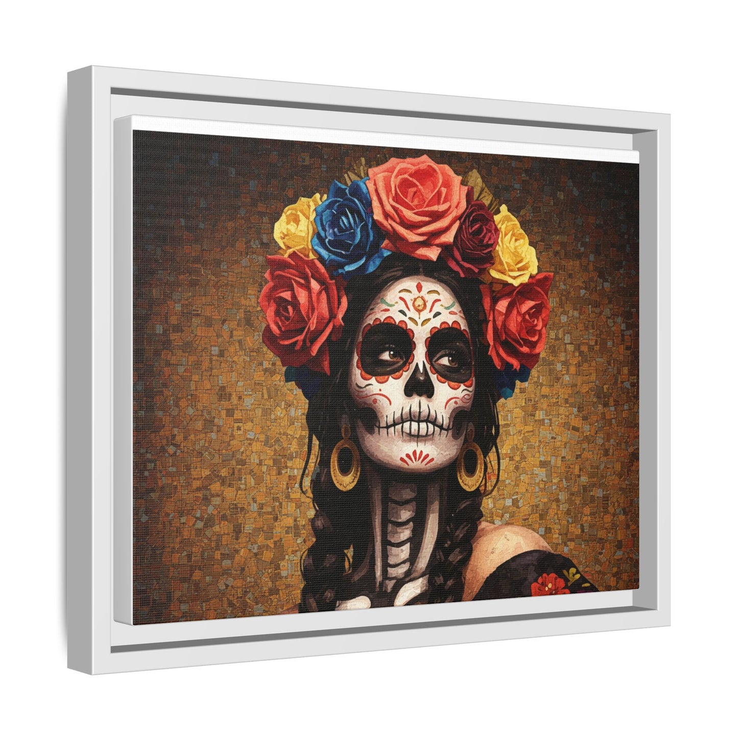 LaCatrina Elegance #15: Multicolor Matte Framed Canvas