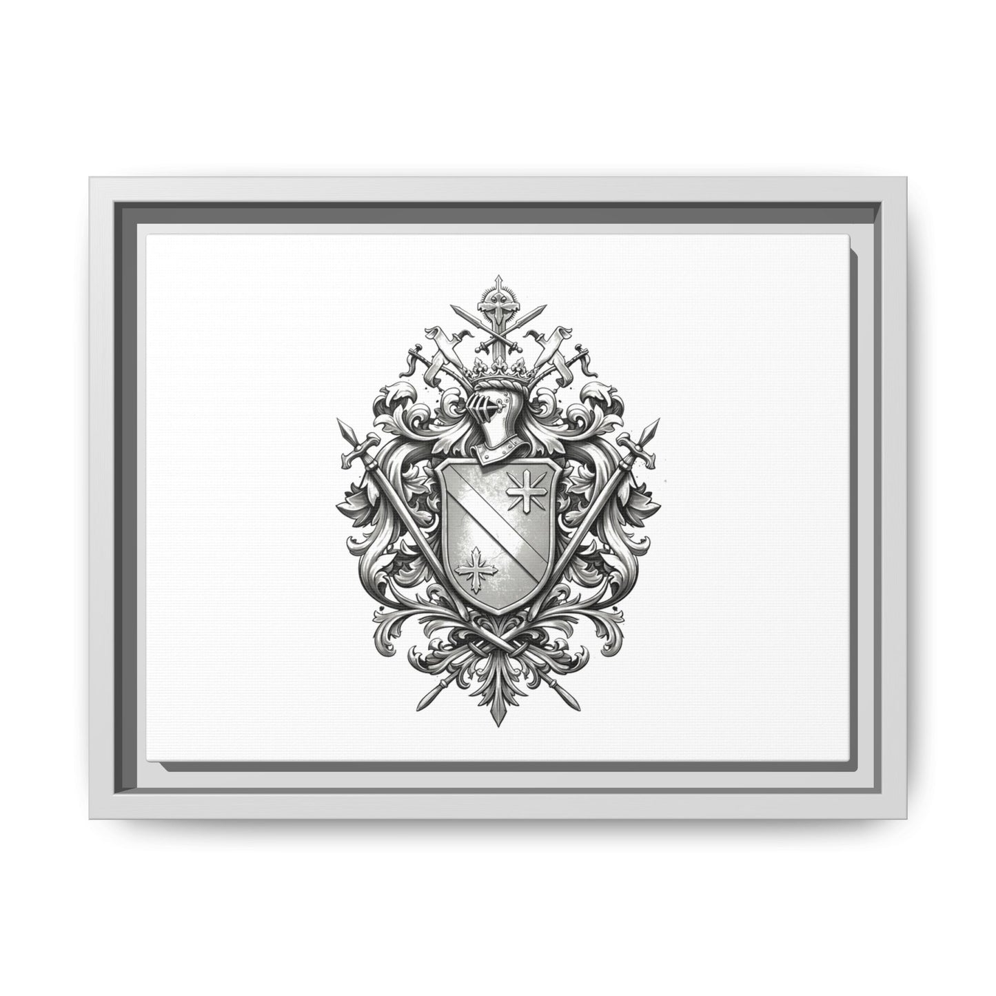 Guild #52 Elegance: Premium Multicolor Framed Matte Canvas