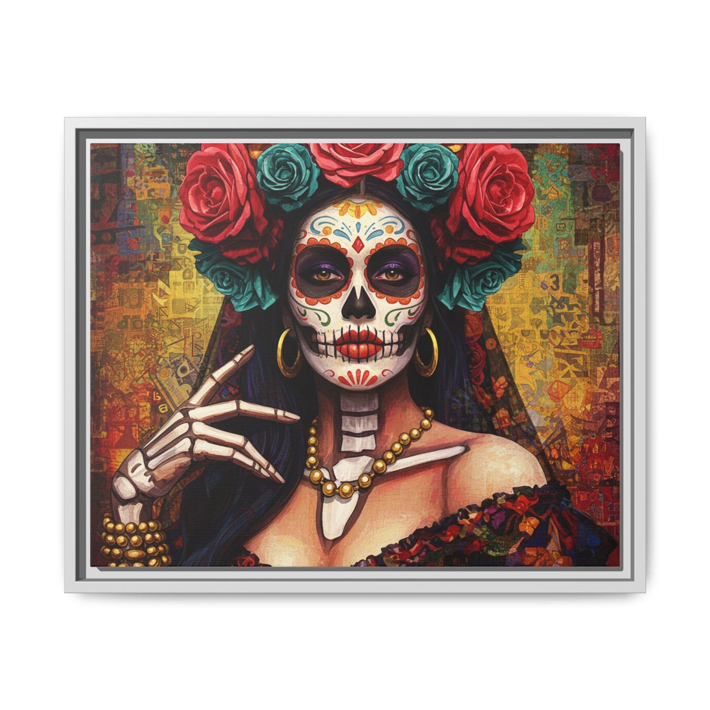 LaCatrina Elegance: Professional Multi-Color Framed Matte Canvas #9