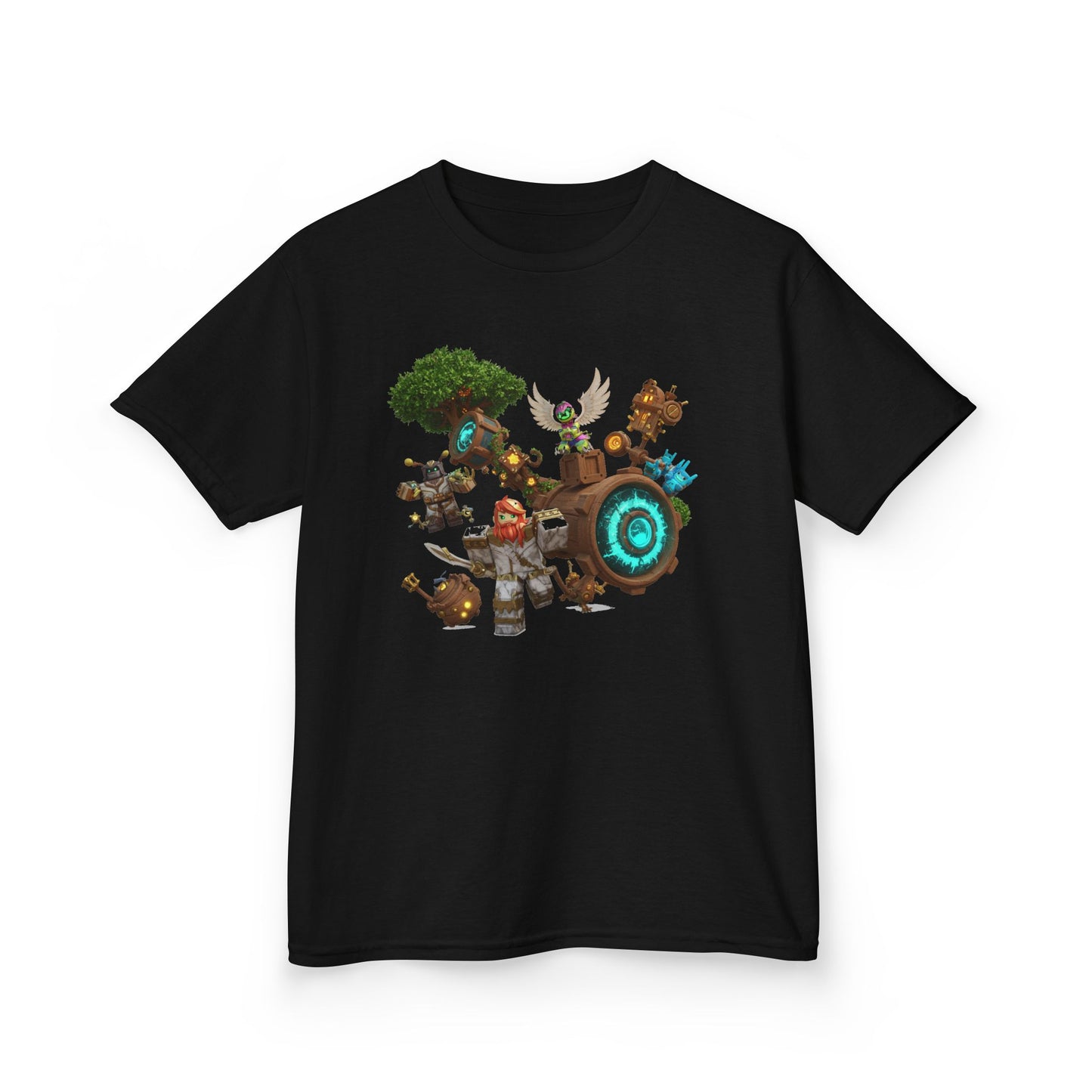 Pixel Pals Playground - Kids' Trendy Voxel Tee