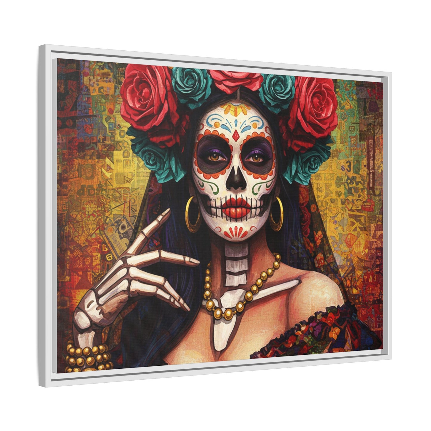 LaCatrina Elegance: Professional Multi-Color Framed Matte Canvas #9
