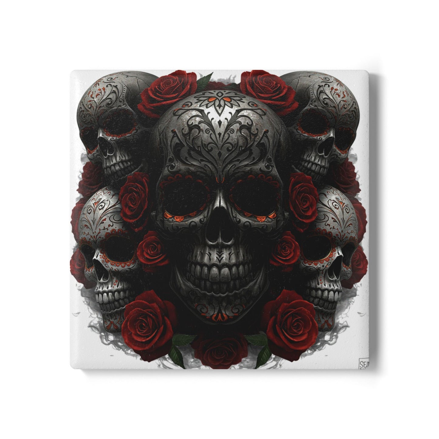 LaCatrina Edge: Daring Ceramic Coaster #32