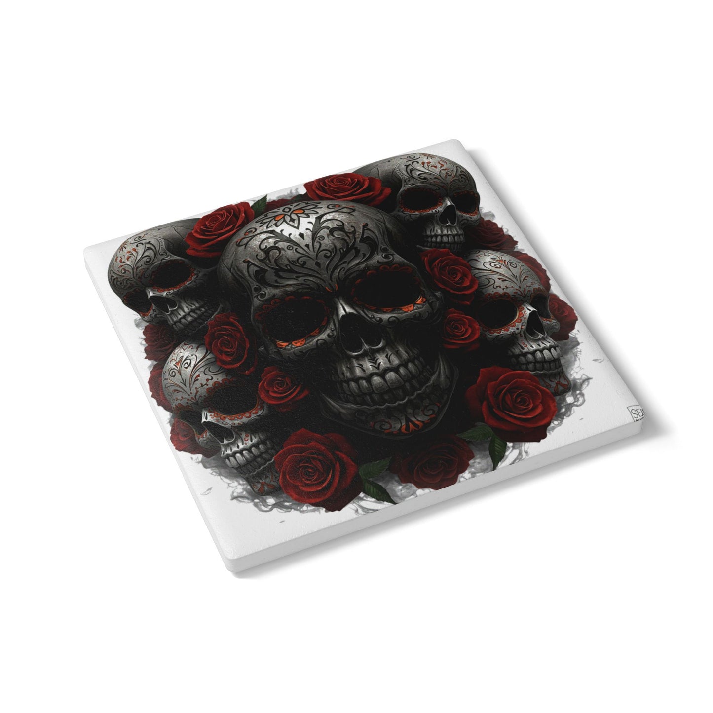 LaCatrina Edge: Daring Ceramic Coaster #32
