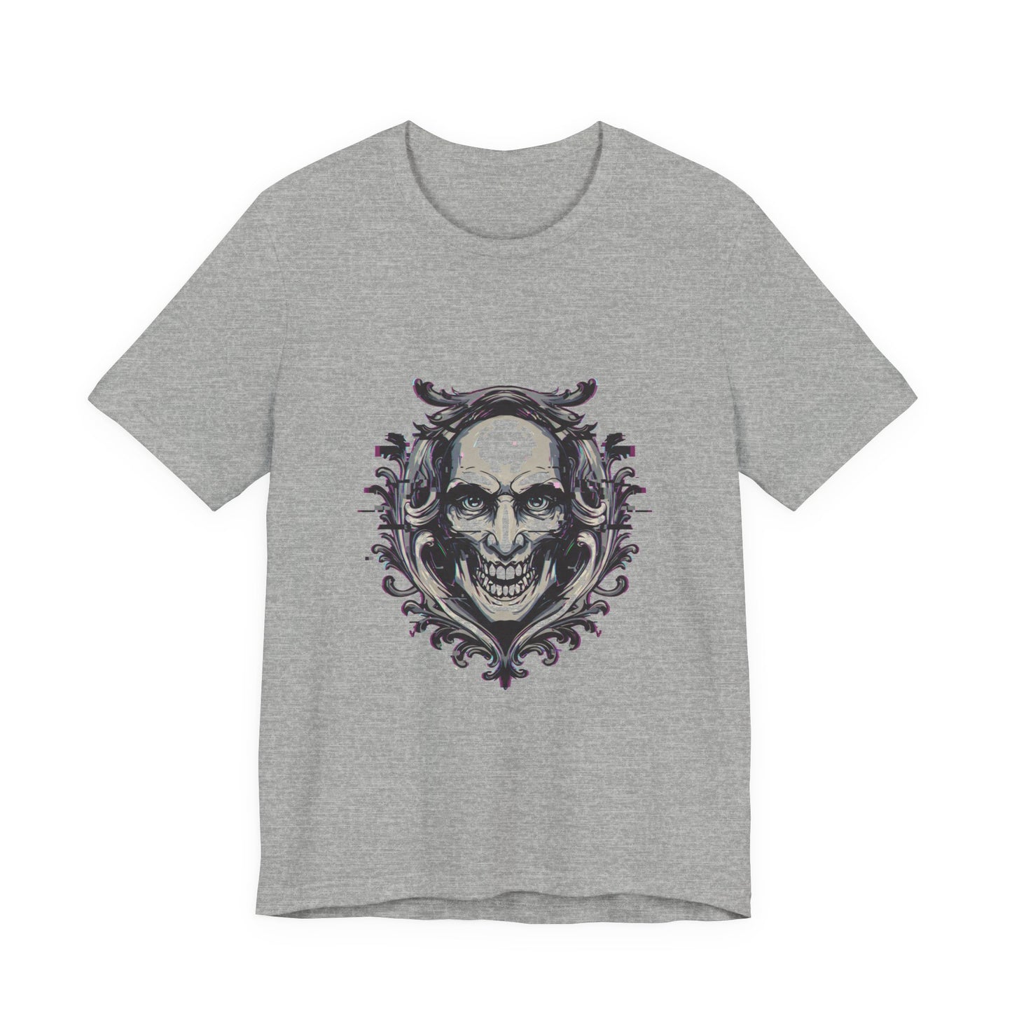 Glitch Heraldry Unisex Tee – Trendy Fusion Style #9