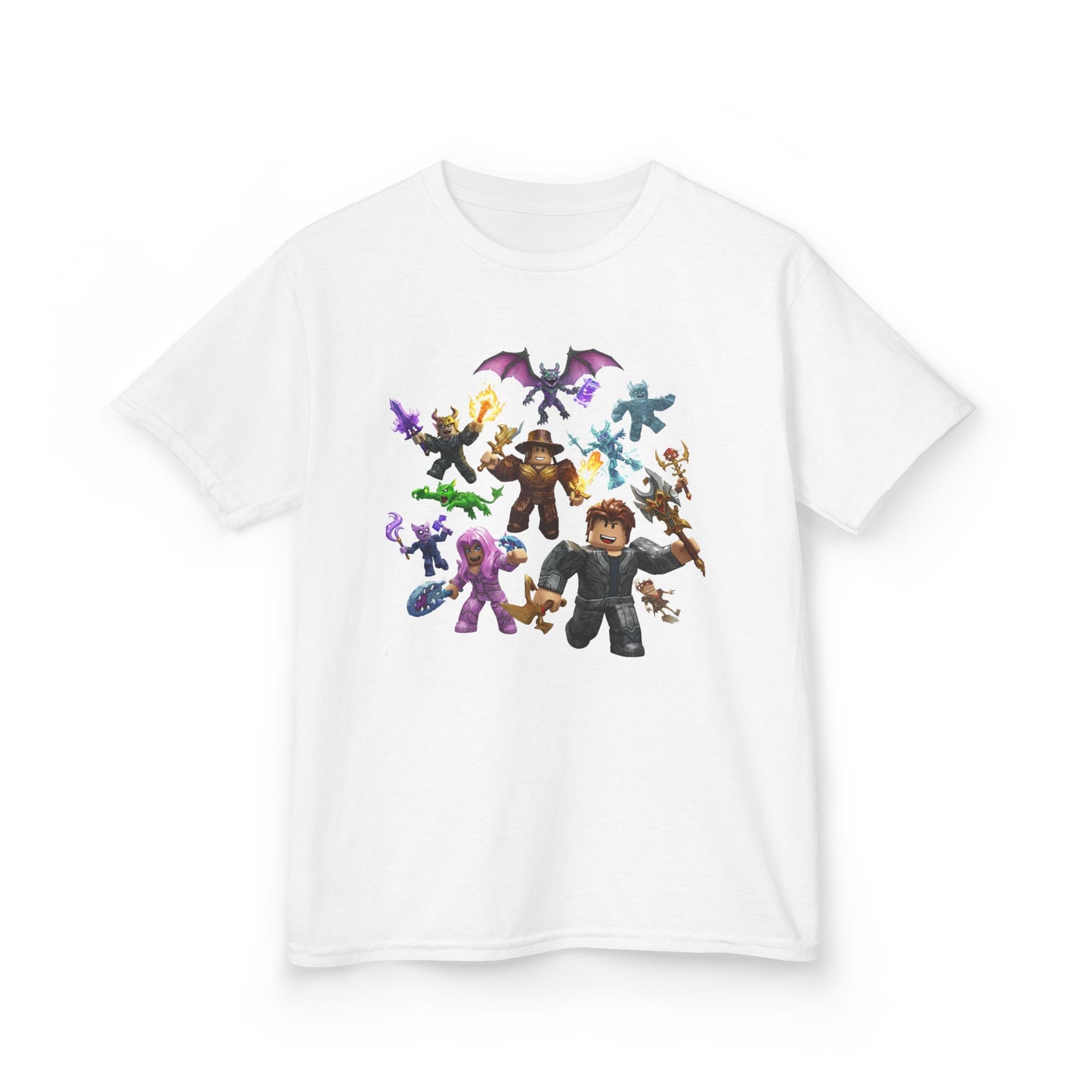 Pixel Power Play: Kids' Voxel Adventure Tee