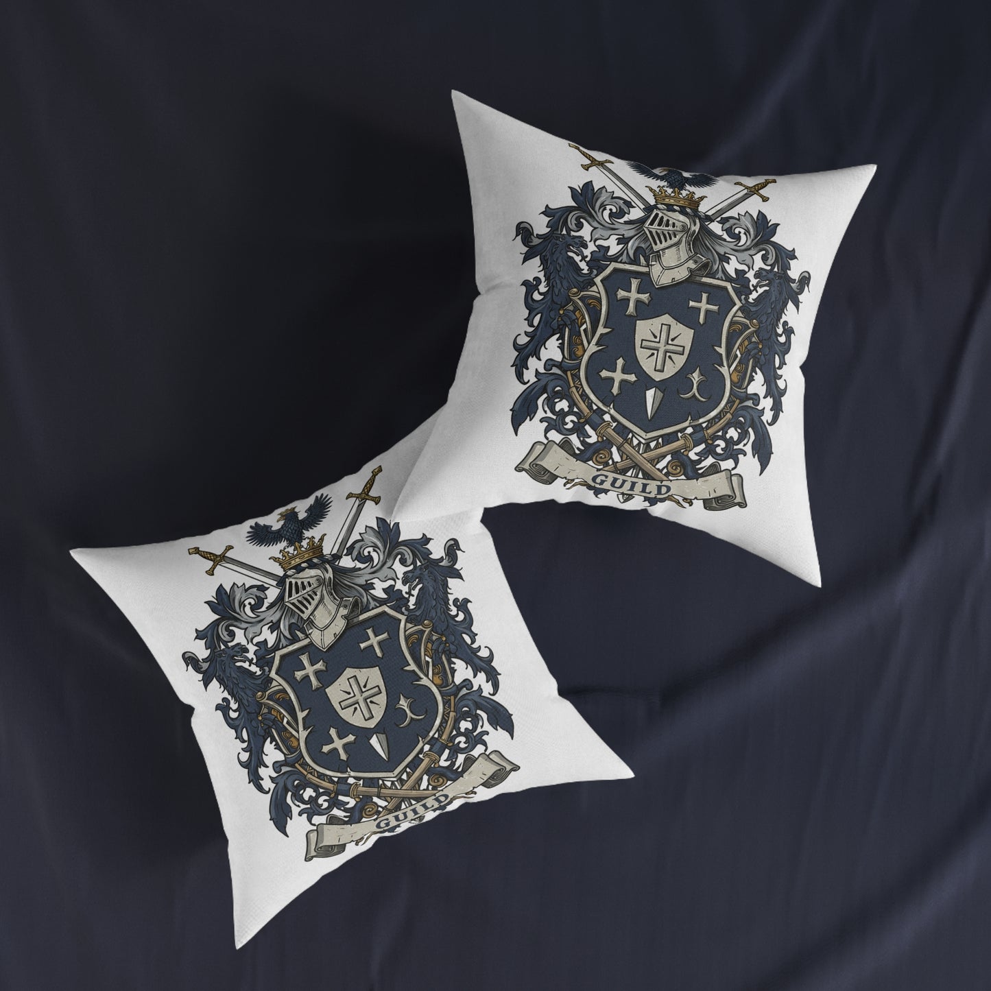 Guild Edge: Dual-Sided Design Square Pillow #11
