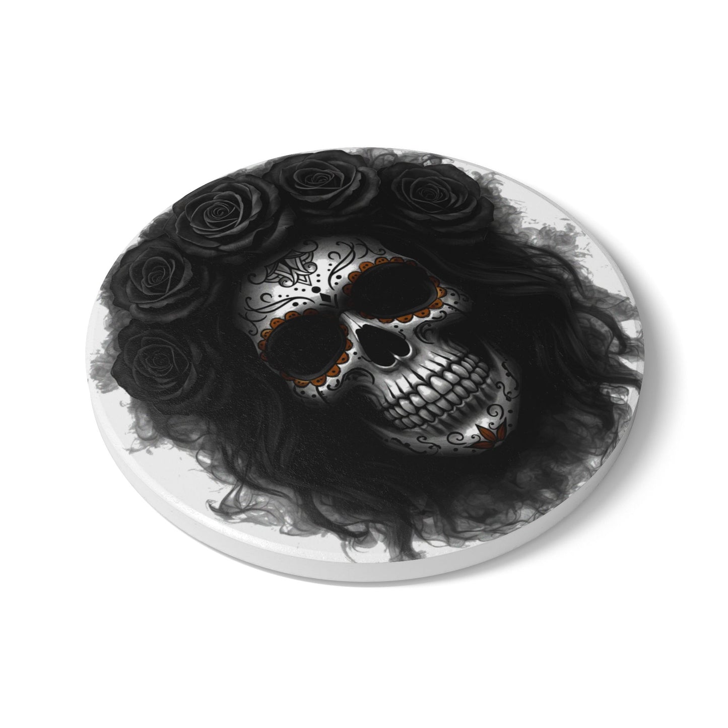 LaCatrina Edge: Daring Ceramic Coaster Design #6