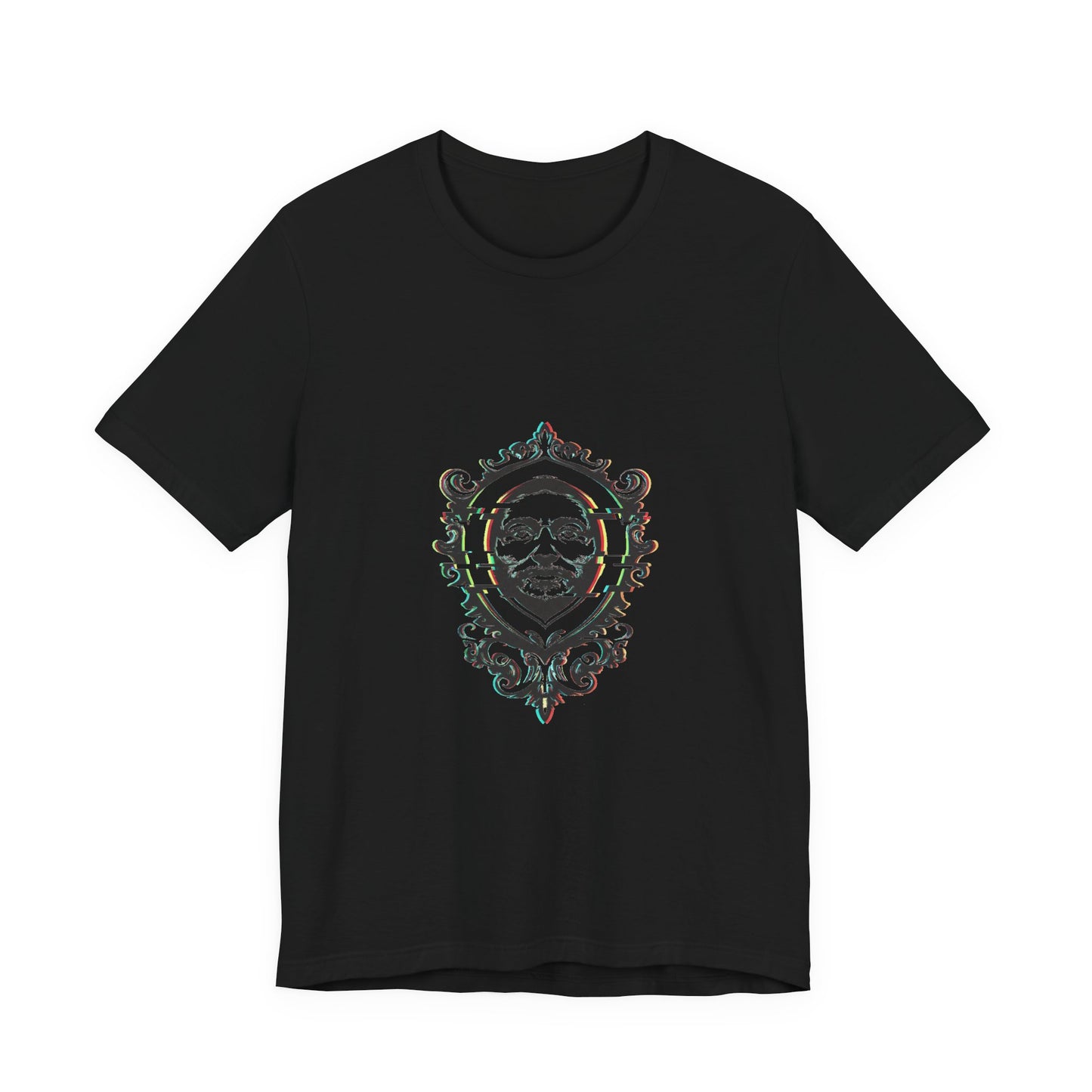 Glitch Heraldry Fusion Tee - Trendy Unisex Jersey