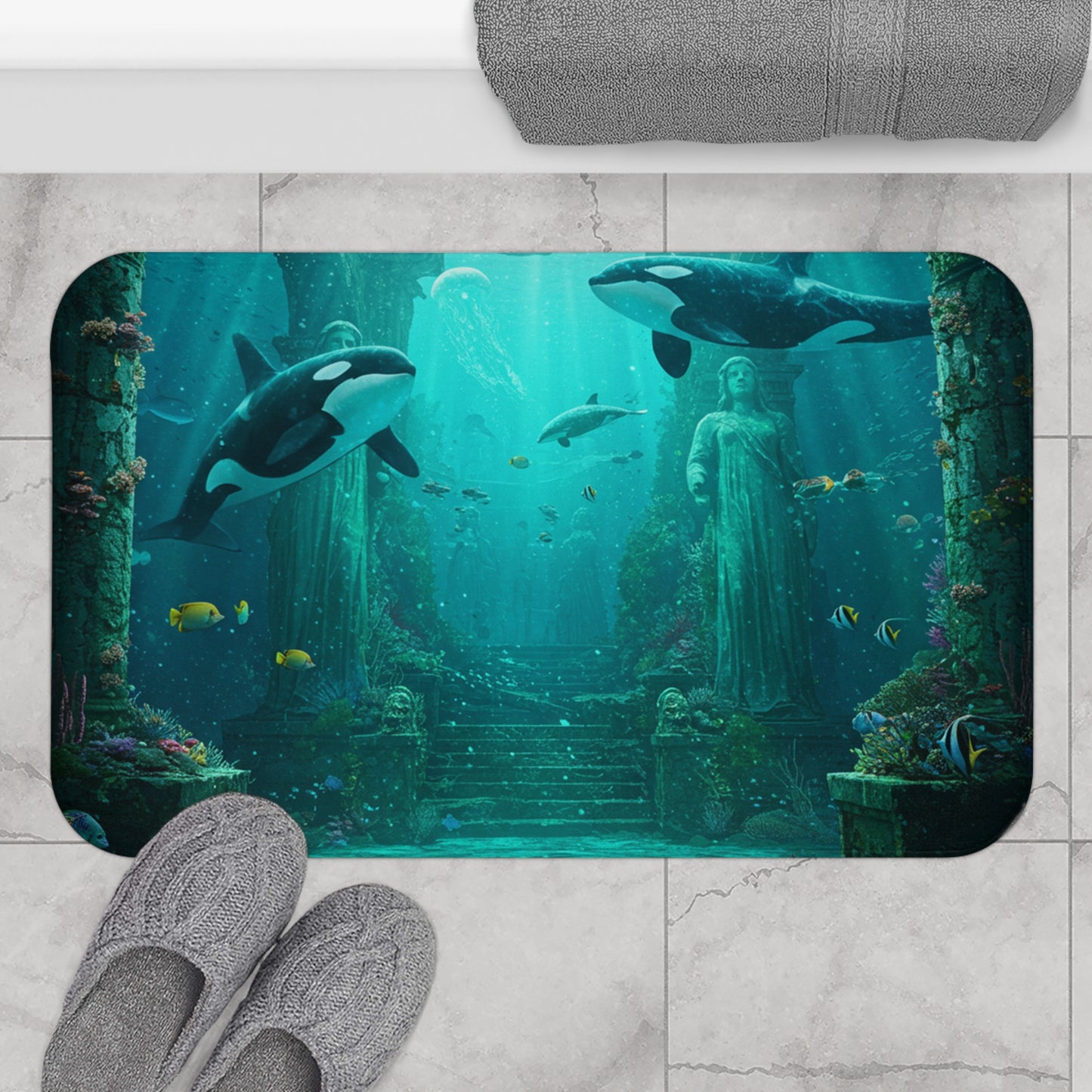 Atlantis Escape Casual Bath Mat - Dive into Comfort #23