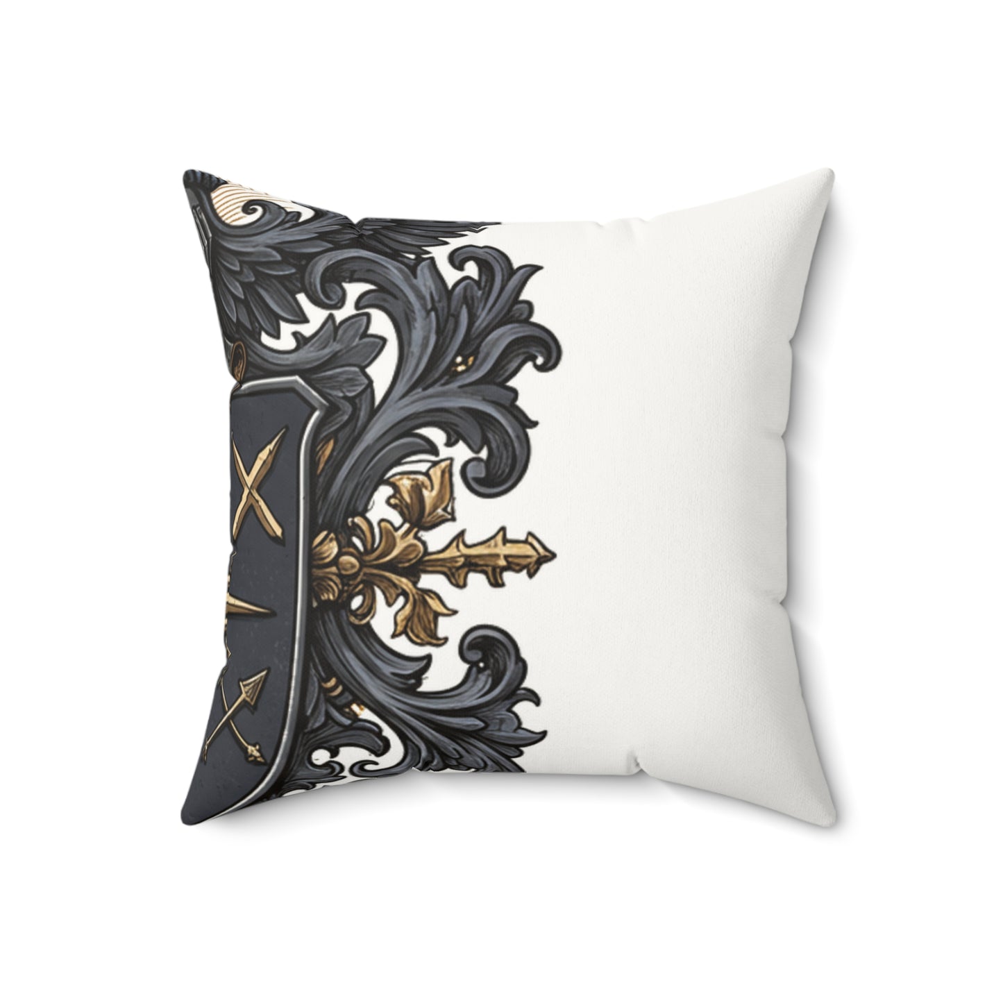 Urban Edge: Faux Suede Guild-Inspired Pillow