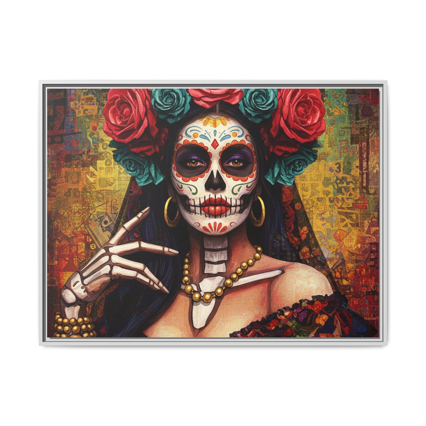 LaCatrina Elegance: Professional Multi-Color Framed Matte Canvas #9