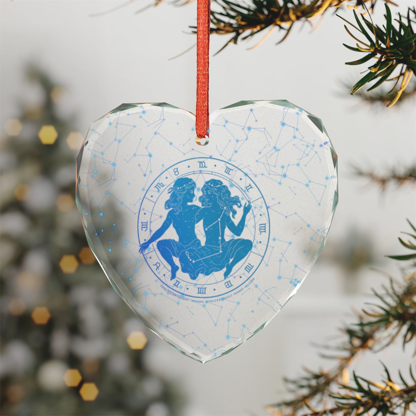 Gemini Edge – Dual Force Crystal Glass Ornament