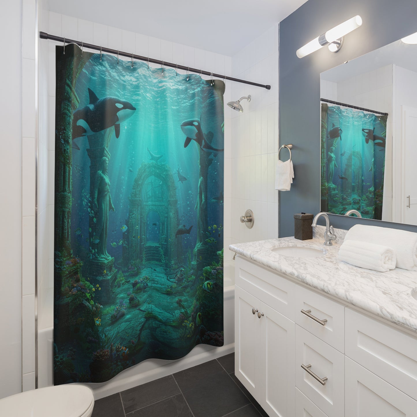 Atlantis Edge: The Lost City Shower Curtain