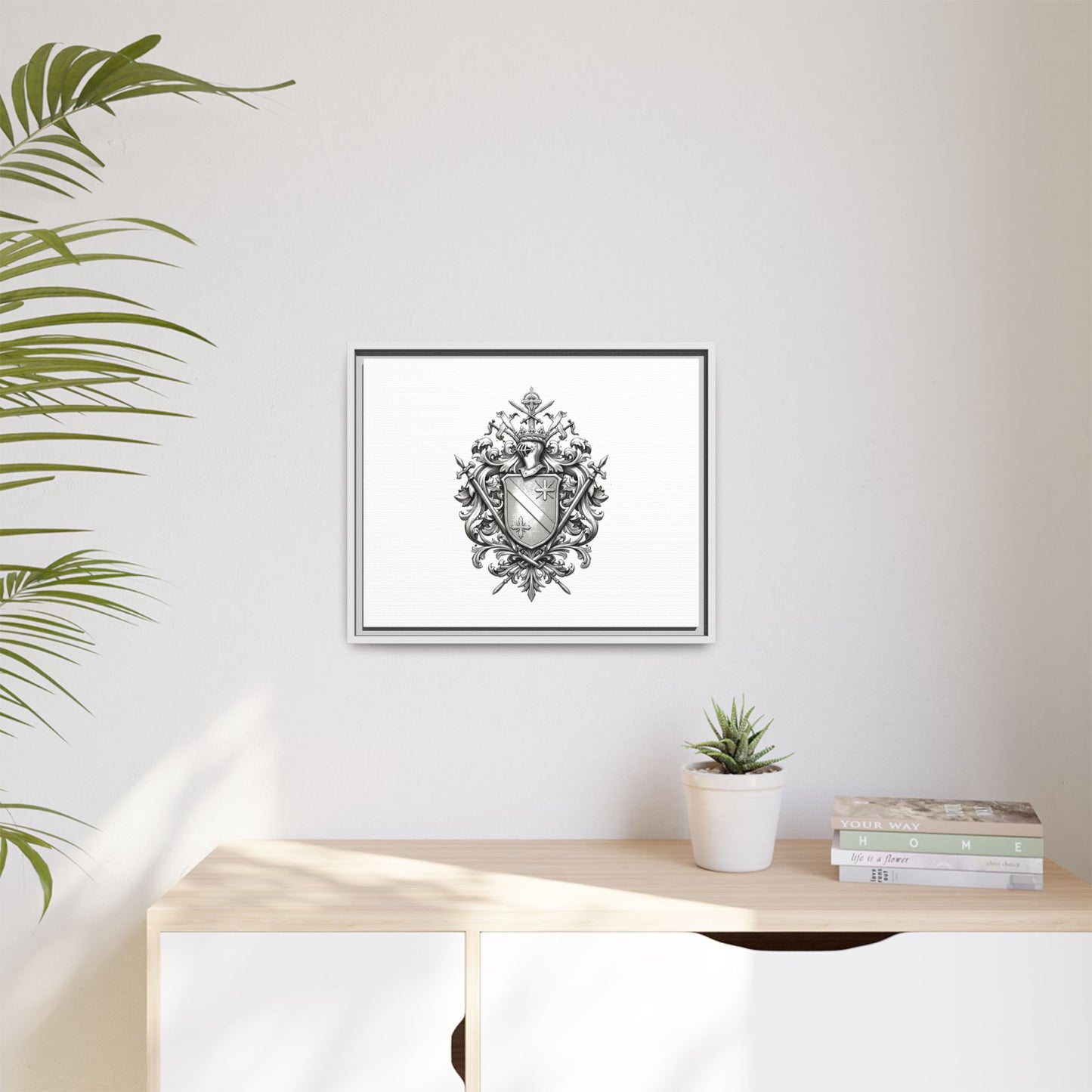 Guild #52 Elegance: Premium Multicolor Framed Matte Canvas