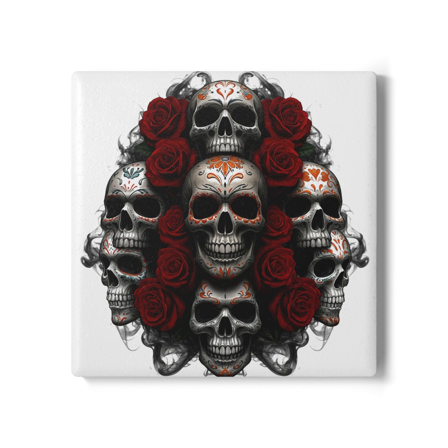LaCatrina Edge: Ceramic Coaster #34 - Unleash Your Bold