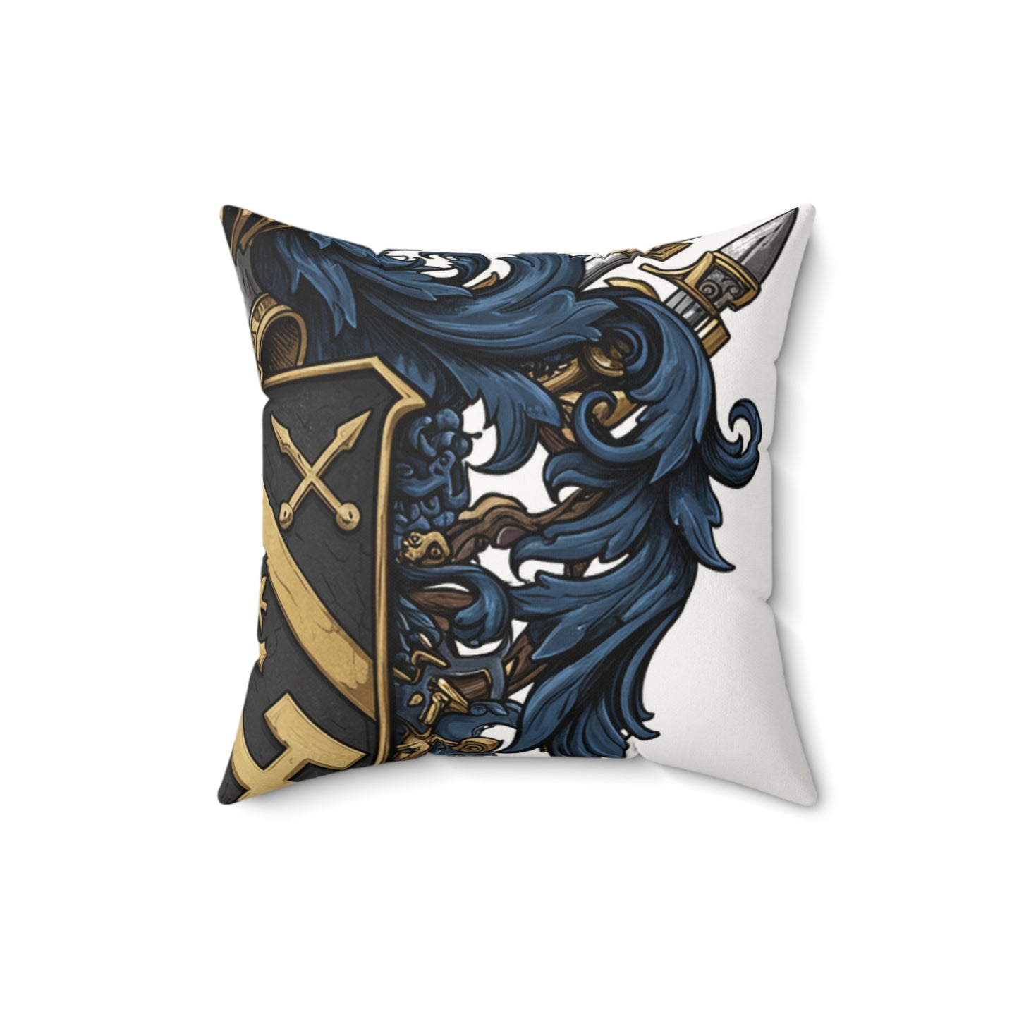 Urban Edge Guild-Inspired Faux Suede Pillow