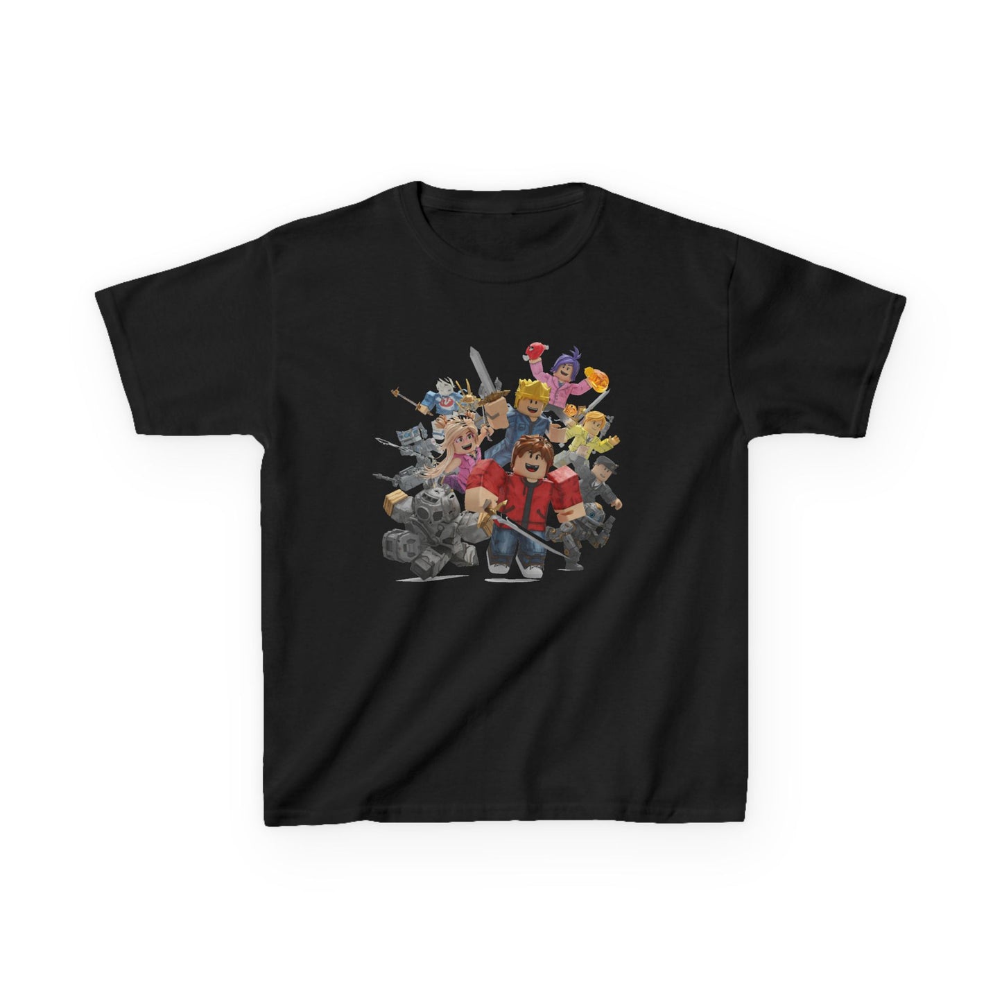 Voxel Adventure Kids Heavy Cotton Tee - Trendy Explorer Edition