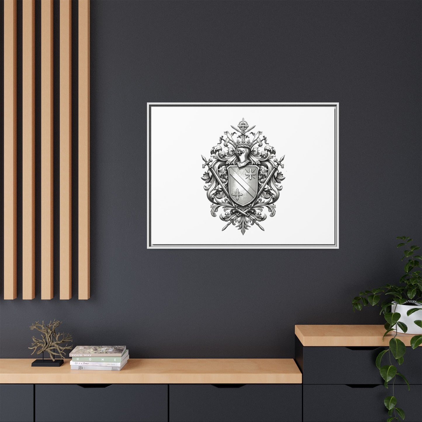 Guild #52 Elegance: Premium Multicolor Framed Matte Canvas