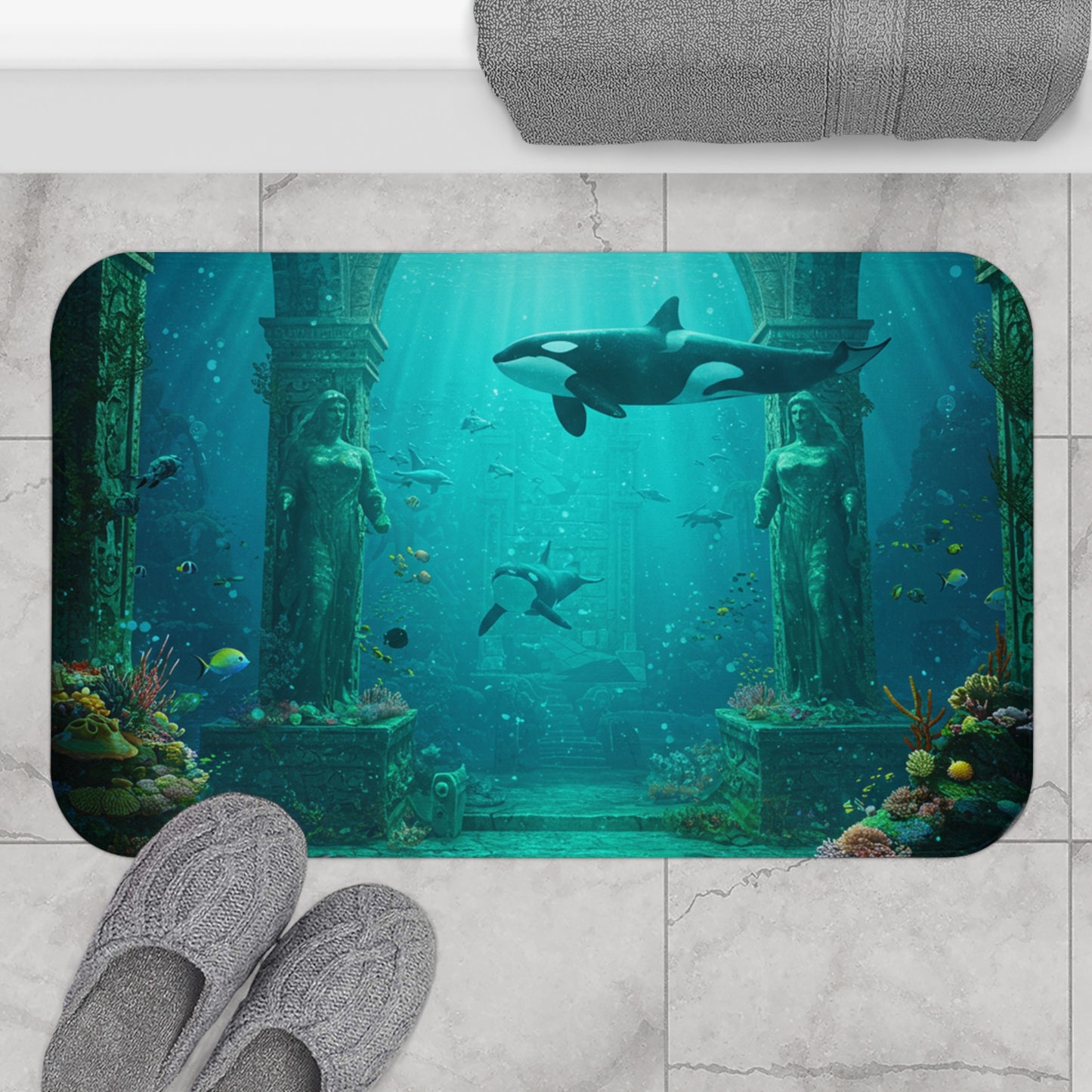 Atlantis Escape: Casual Bath Mat #12