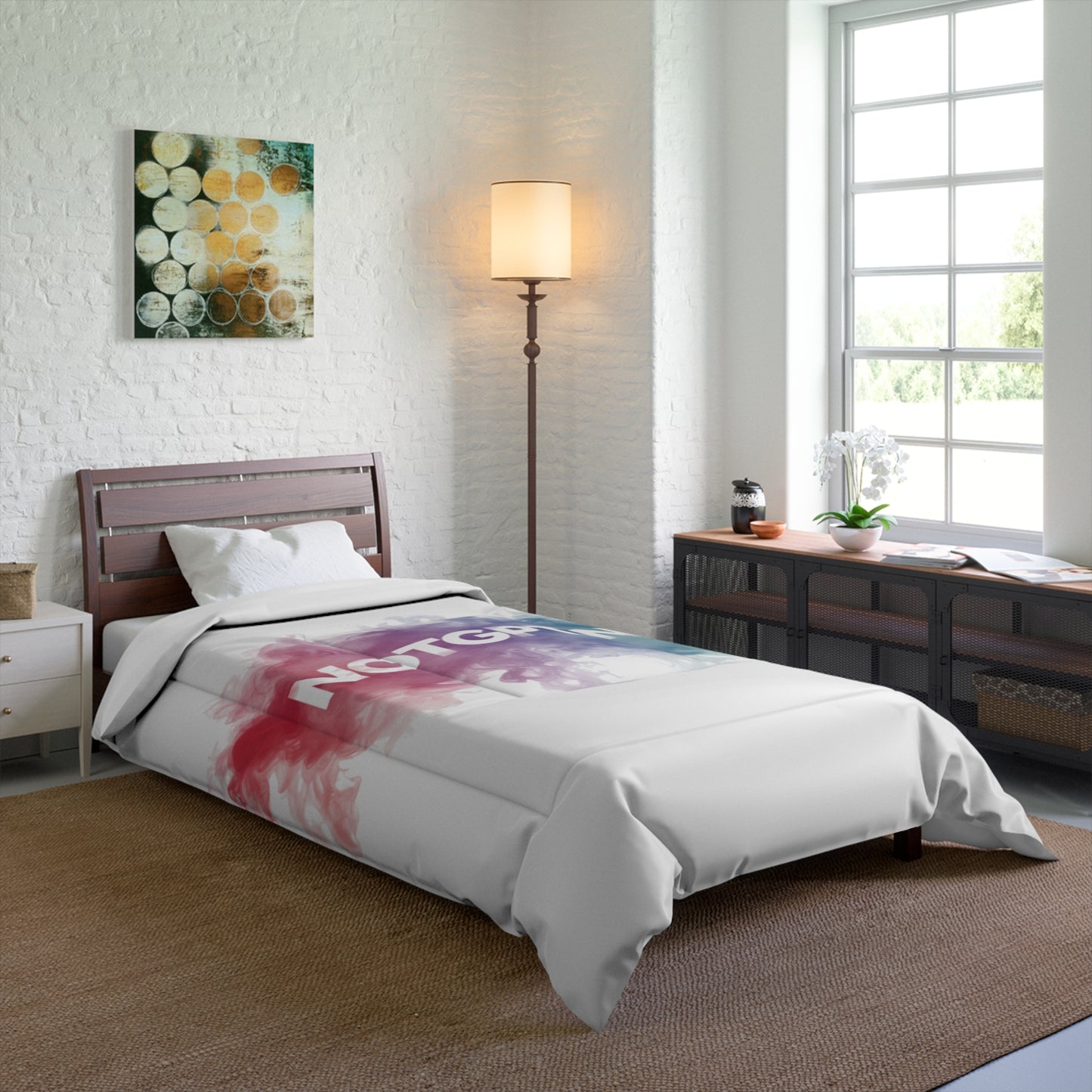 Misty Haze Casual Comforter - Dreamy Smoke Design #6