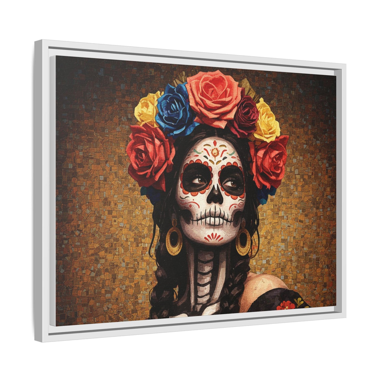 LaCatrina Elegance #15: Multicolor Matte Framed Canvas