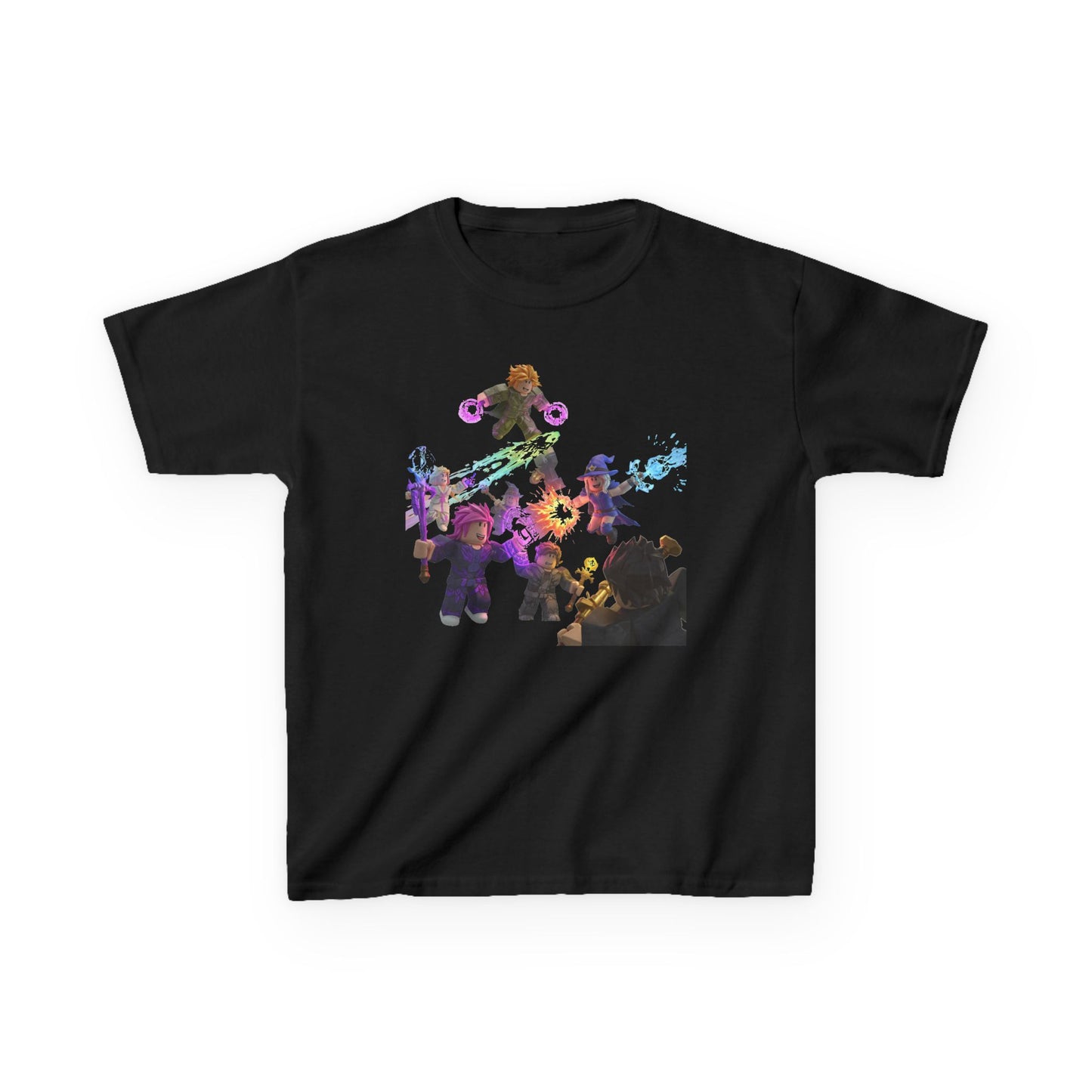Voxel Adventure Kids Cotton Tee - Trendy Pixel Heroes Edition