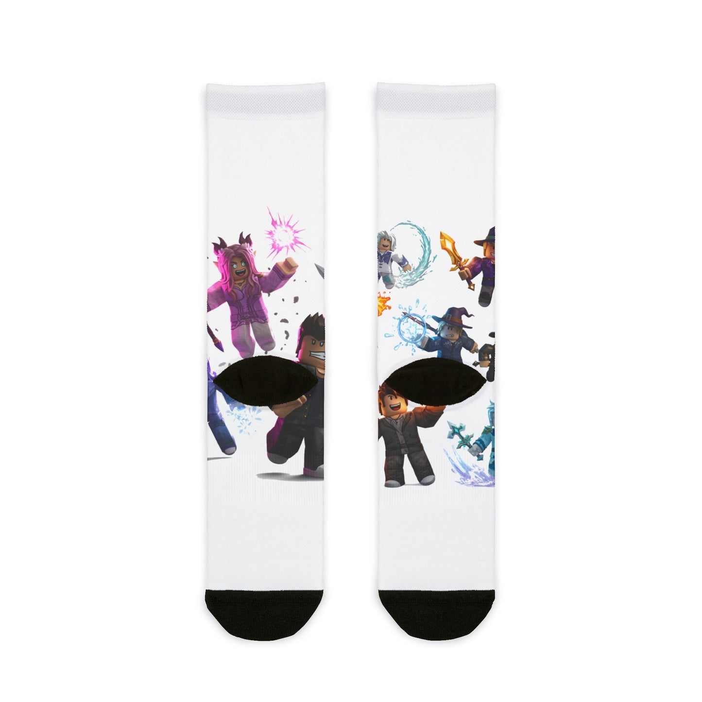 Voxel Vibe Fusion Crew Socks - Edgy Edition