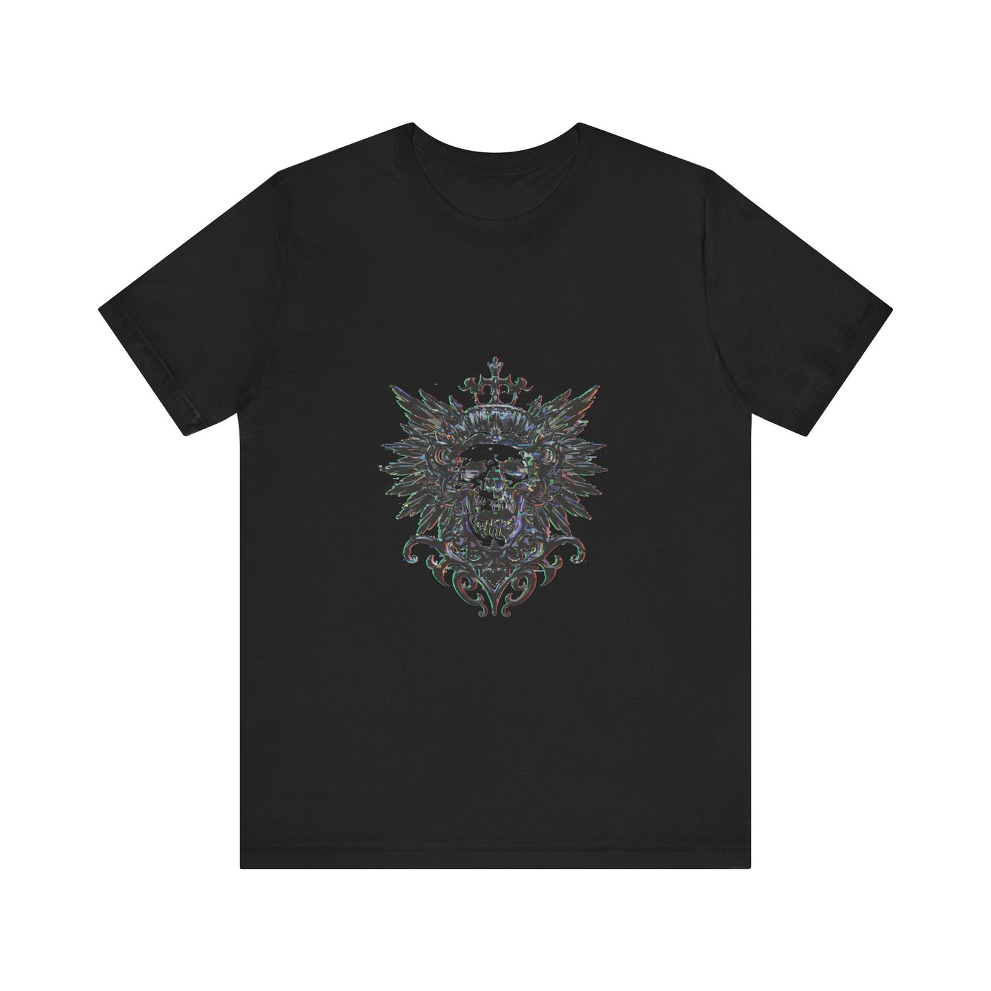 Glitch Heraldry Fusion Tee - Trendy Unisex Edition