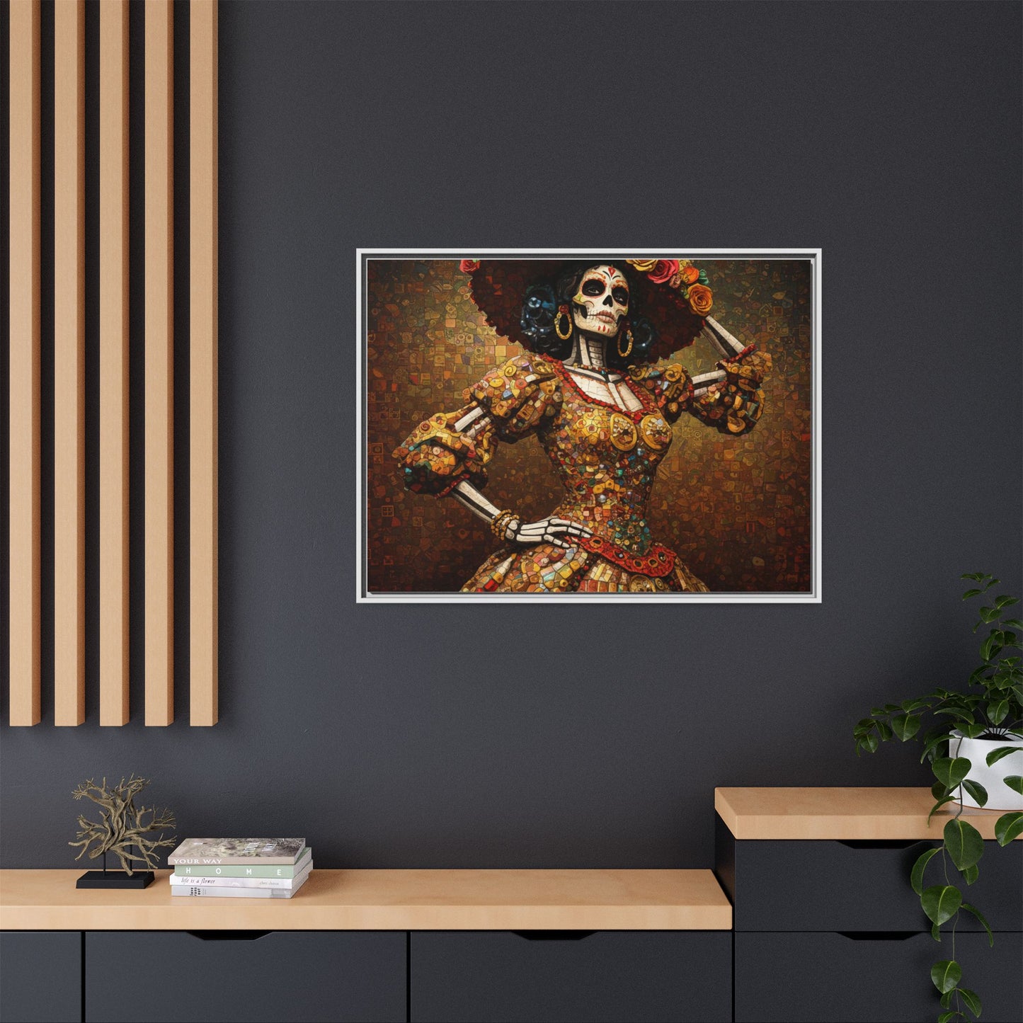 LaCatrina Essence #24 - Professional Multi-Color Framed Matte Canvas