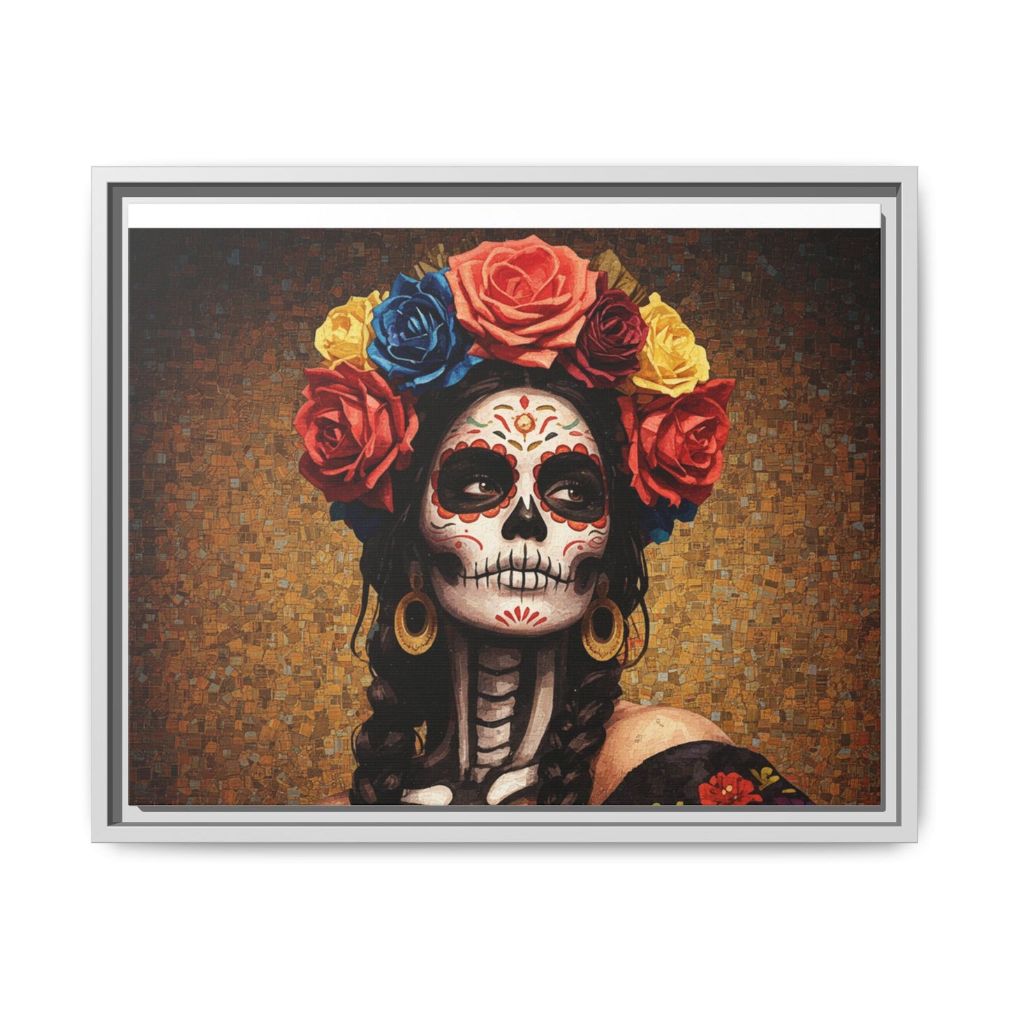 LaCatrina Elegance #15: Multicolor Matte Framed Canvas