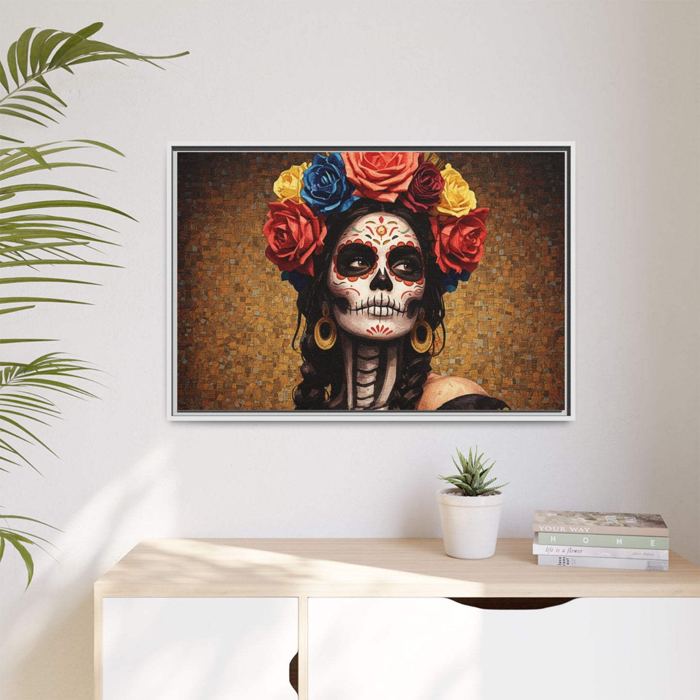 LaCatrina Elegance #15: Multicolor Matte Framed Canvas