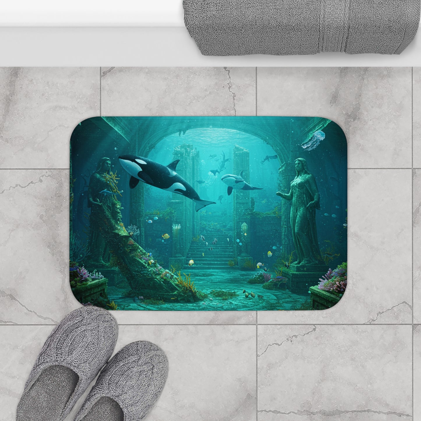 Atlantis Escape Bath Mat - Step Into Mystery!
