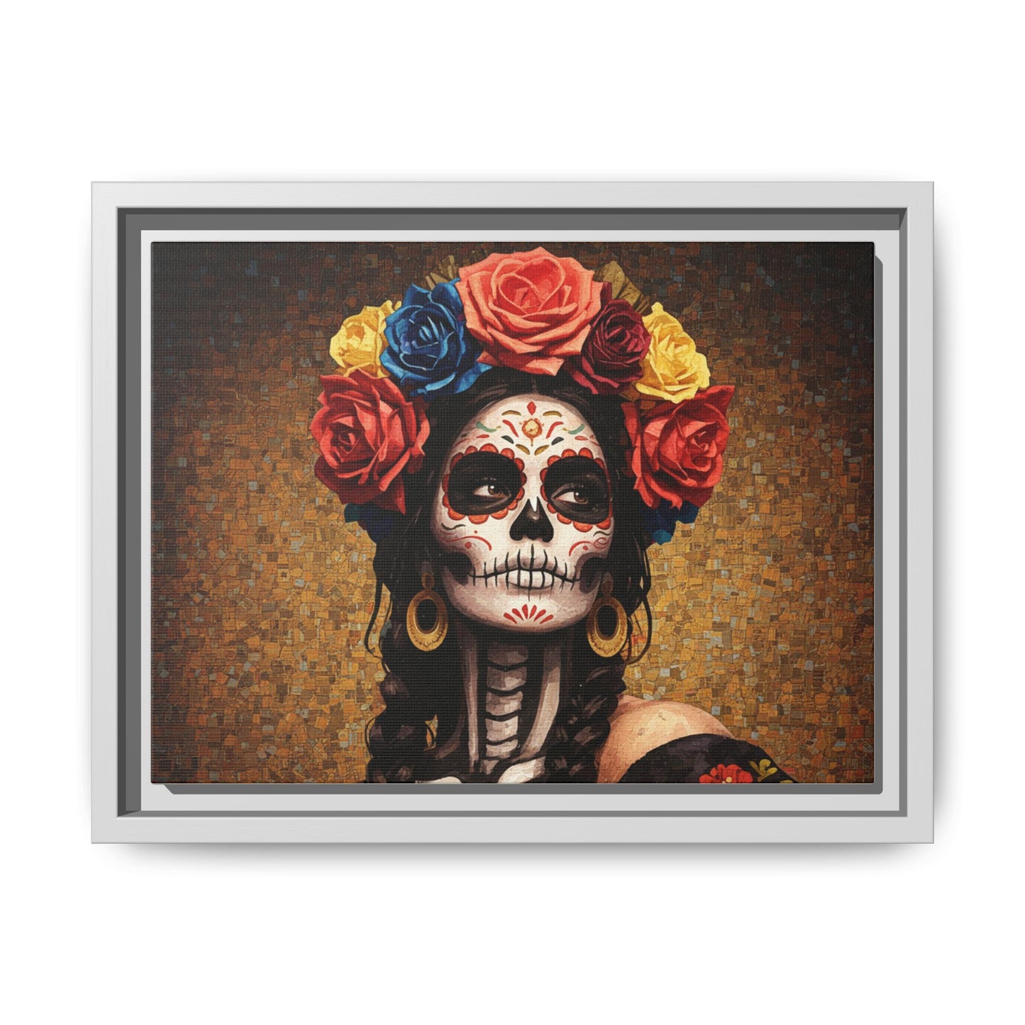 LaCatrina Elegance #15: Multicolor Matte Framed Canvas