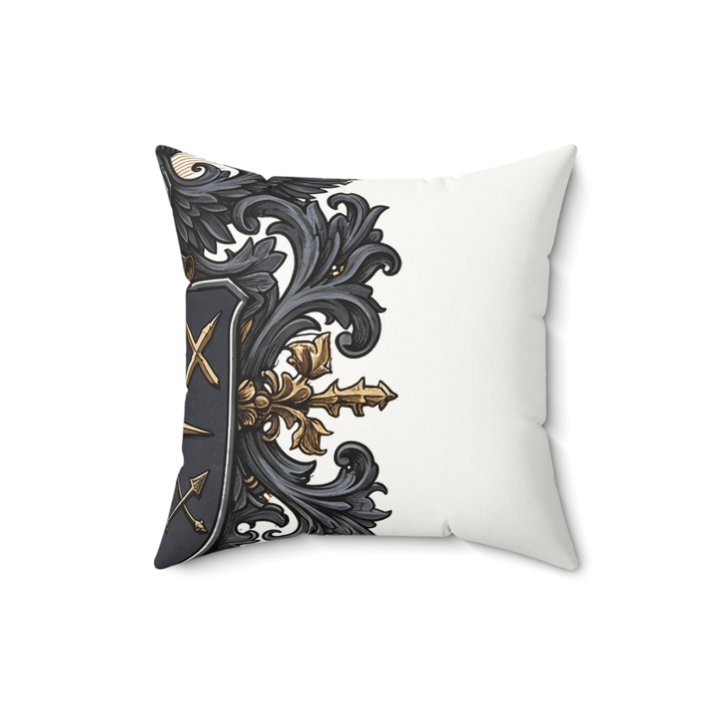 Urban Edge: Faux Suede Guild-Inspired Pillow