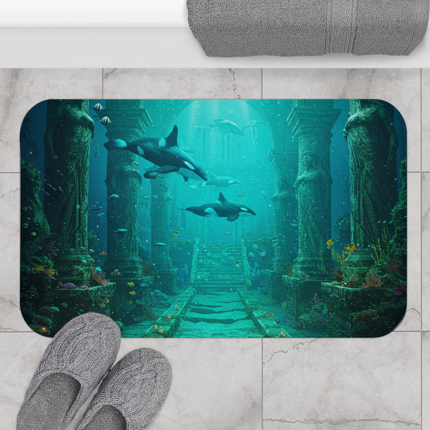 Atlantis Escape: Casual Bath Mat