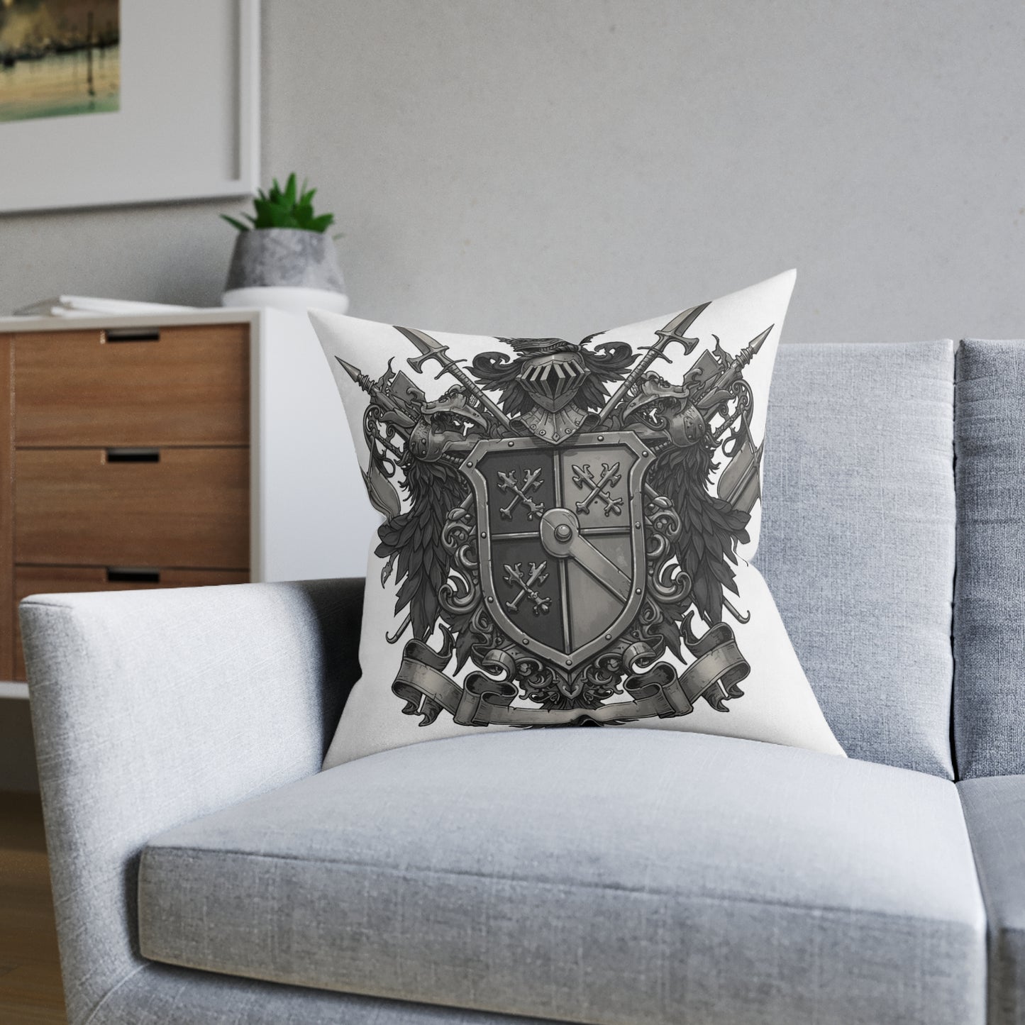 Edgy Enclave - Dual Guild Square Pillow