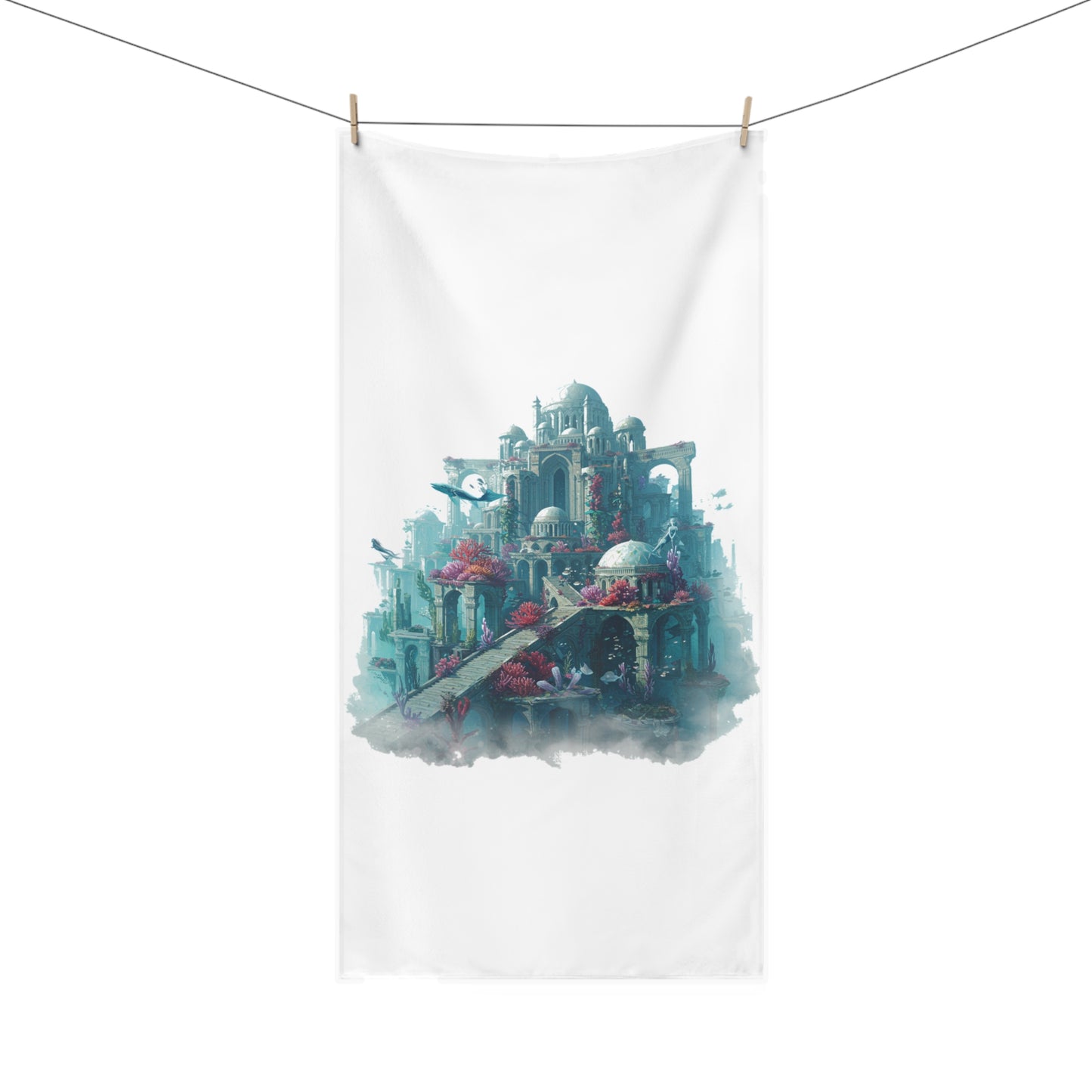 Atlantis Escape Mink-Cotton Towel - Explore in Comfort
