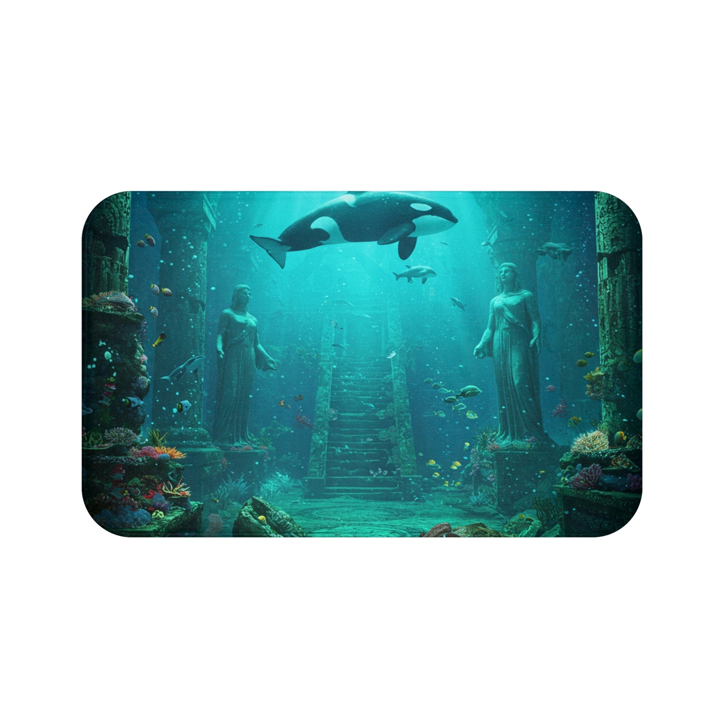 Atlantis Escape Bath Mat - Step into a Lost World