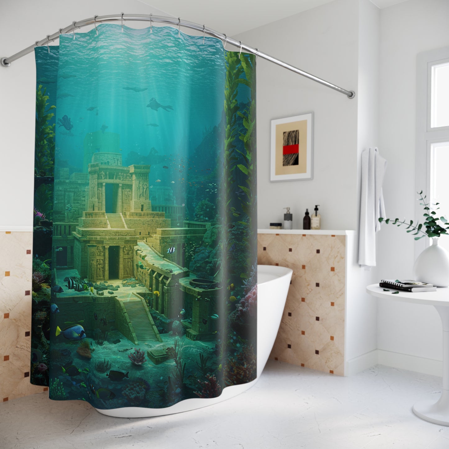 Atlantis Edge: Mysterious Depths Shower Curtain