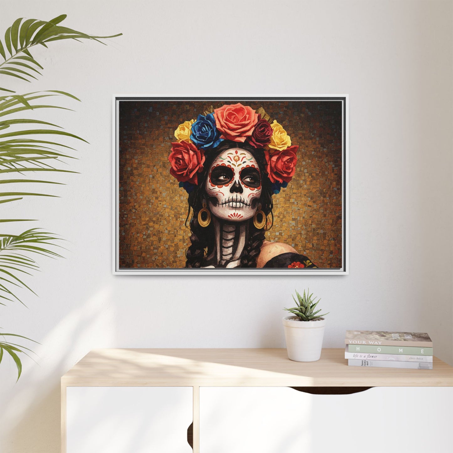 LaCatrina Elegance #15: Multicolor Matte Framed Canvas