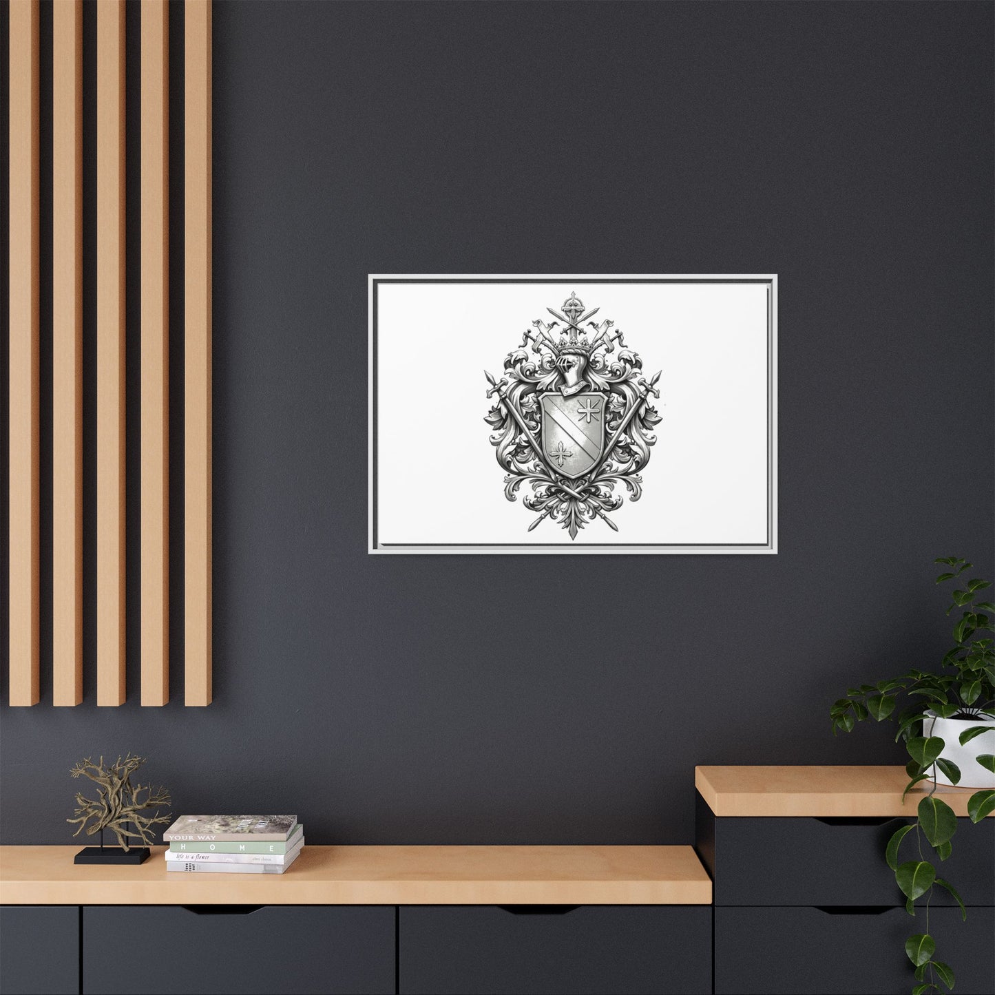 Guild #52 Elegance: Premium Multicolor Framed Matte Canvas