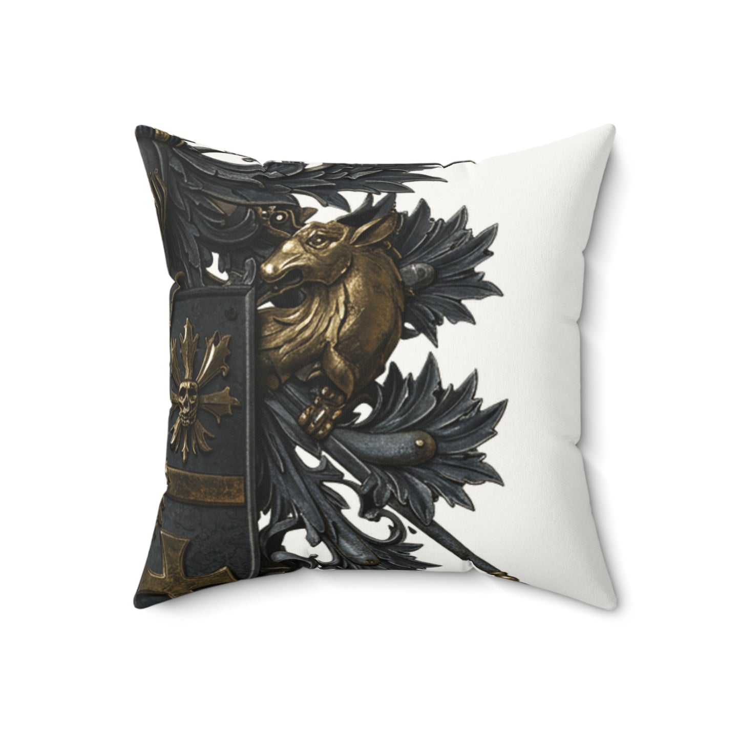 Urban Edge: Chic Faux Suede Square Pillow