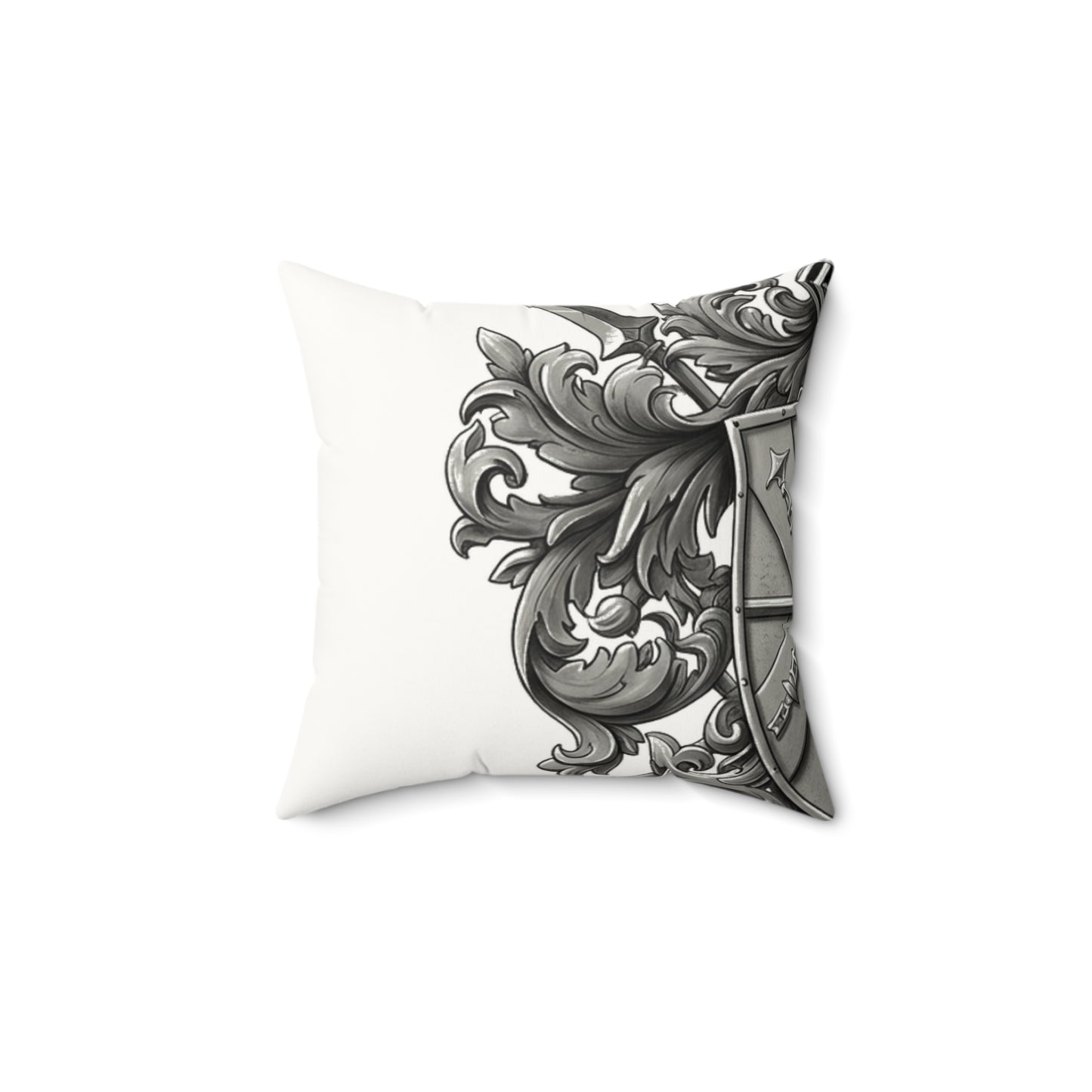 Edgy Enclave: Dual Guild Faux Suede Pillow