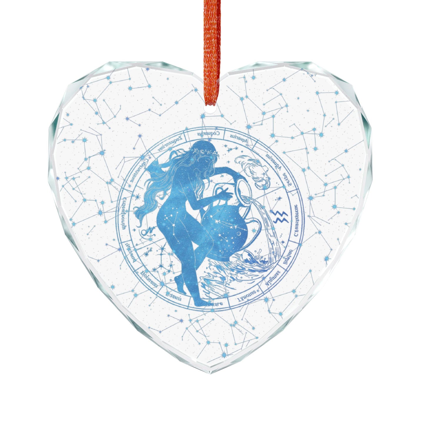 Aquarius Edge: Zodiac Rebel Crystal Ornament